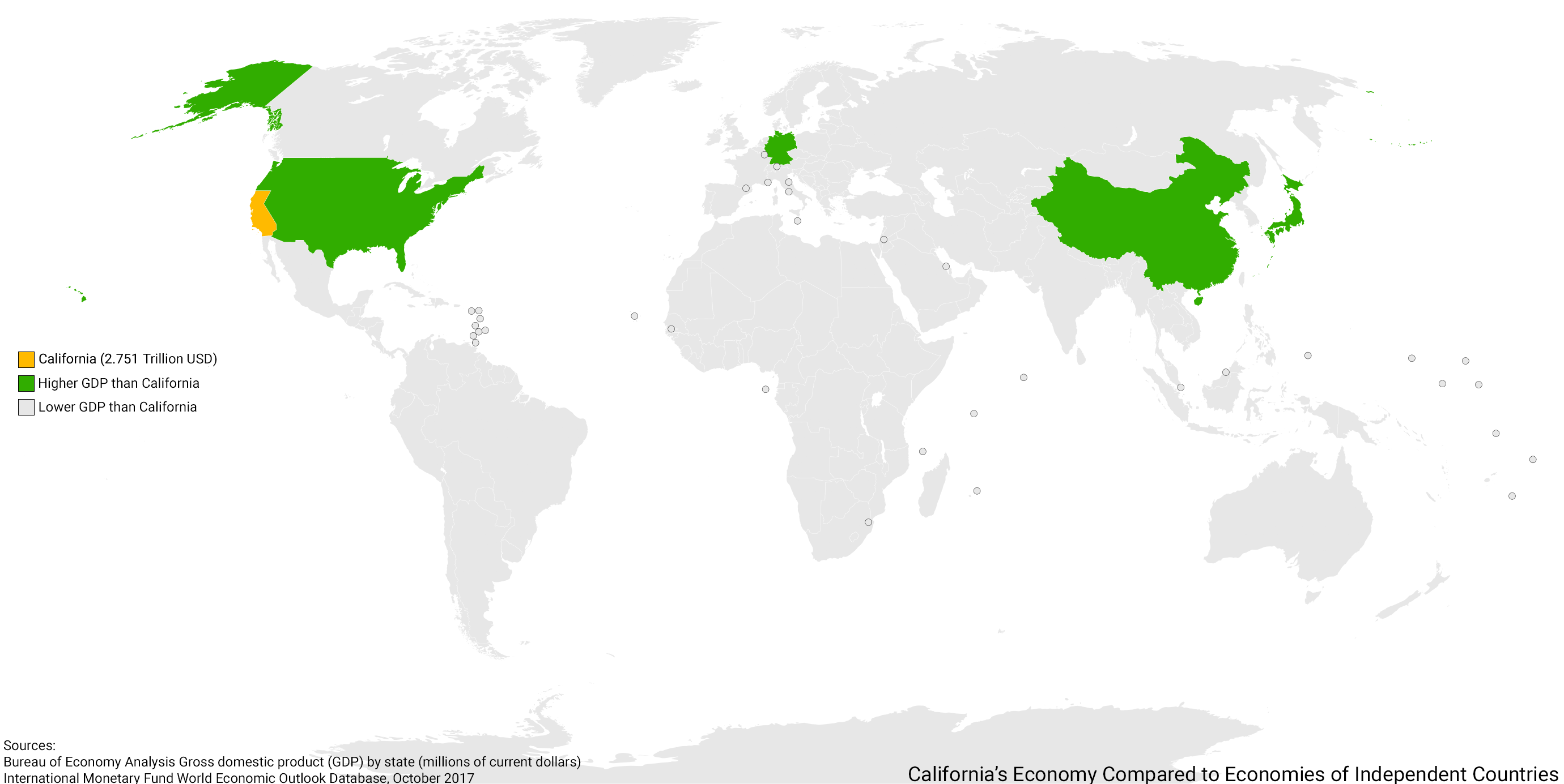 California's Economy Compared to Economies of Independent Countries