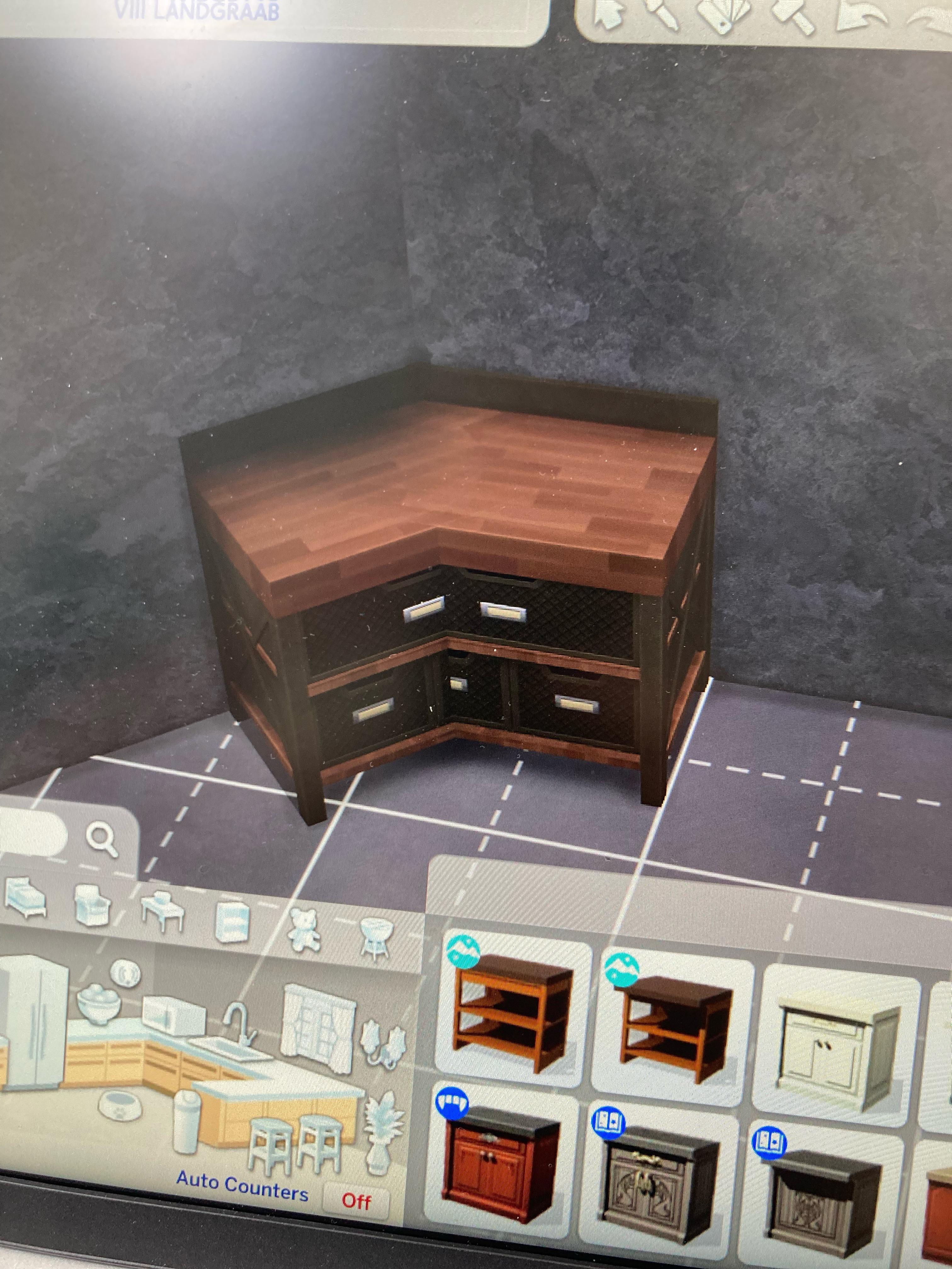 How do i place counters in corners like this? It looks rlly weird and akward r/Sims4
