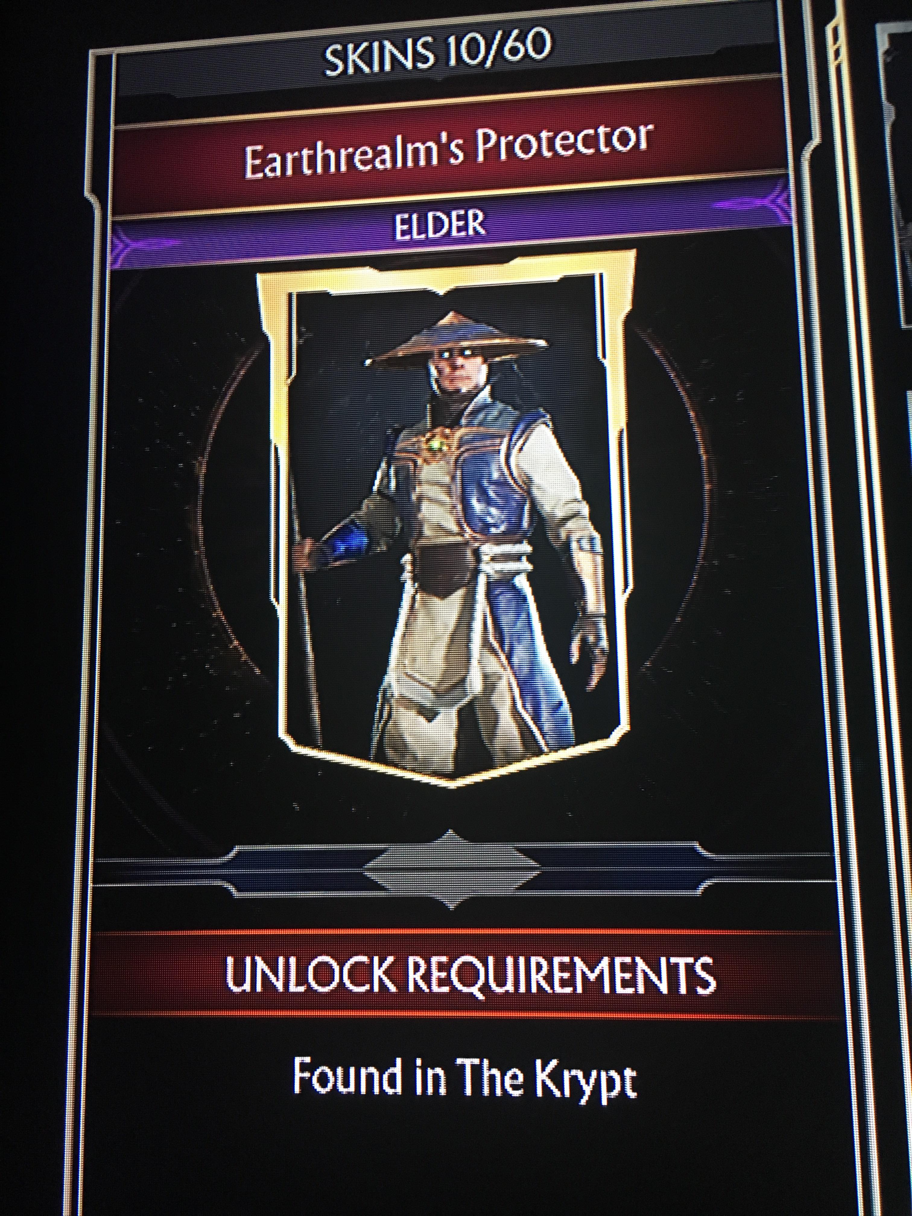 Raiden Krypt skins help r/MortalKombat