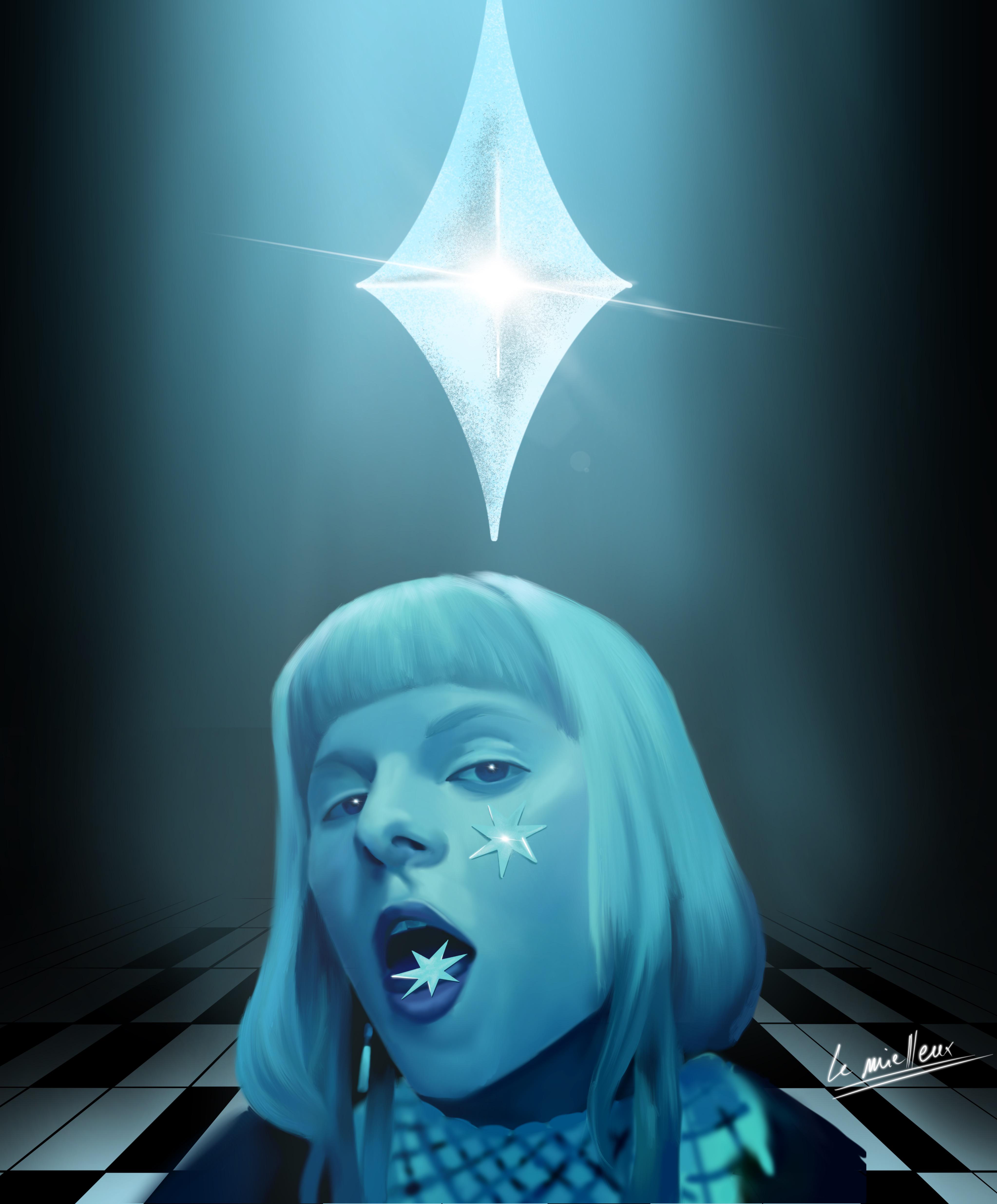 Hellooo, i made this digital painting inspired by cure for me mv and i realized that i should