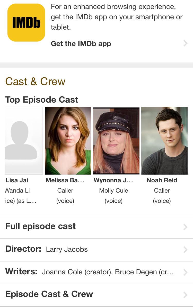 Guess who was a caller on The Magic School Bus Meets Molly Cule! r