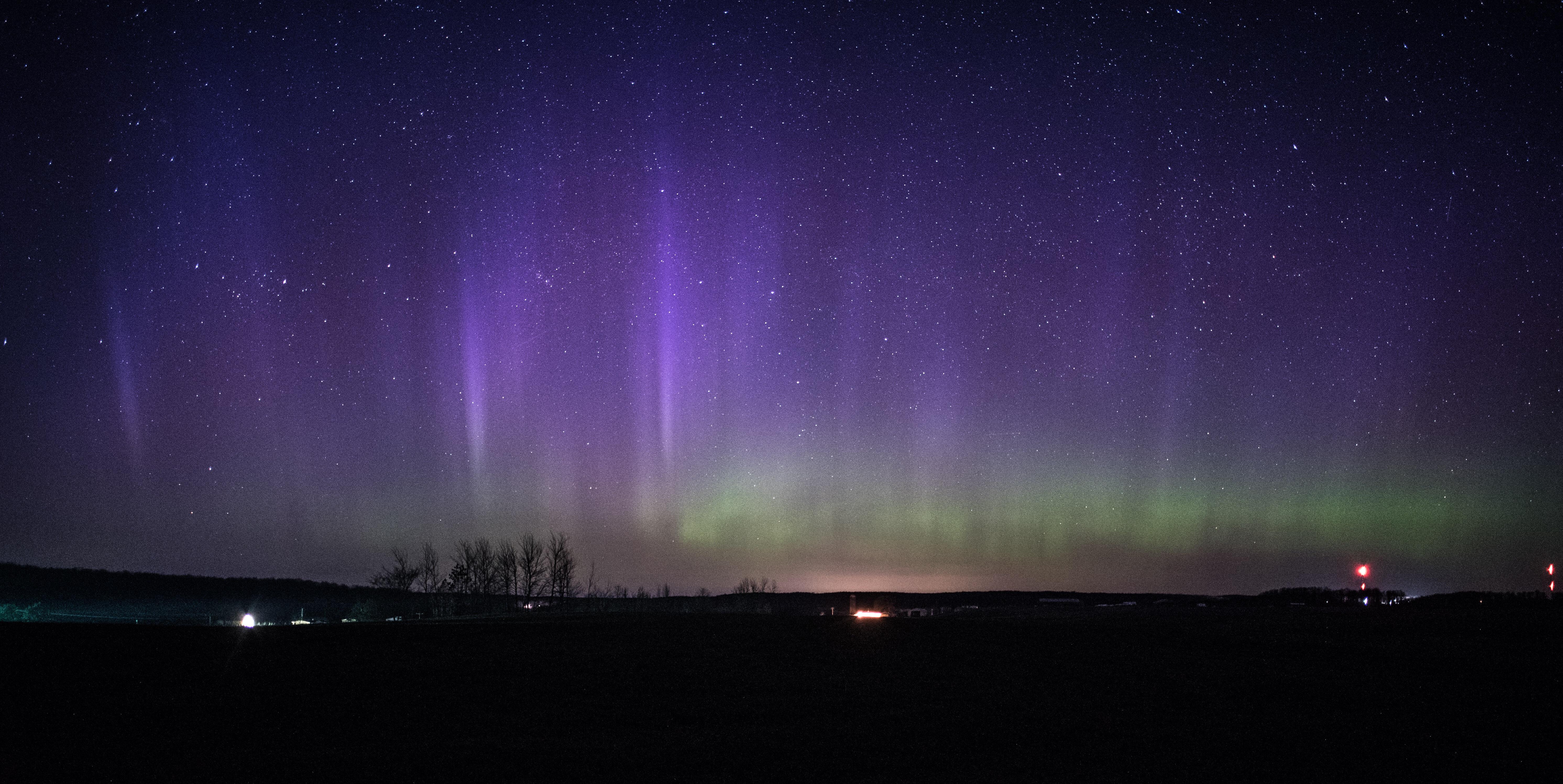 Aurora last night near Cadillac r/Michigan