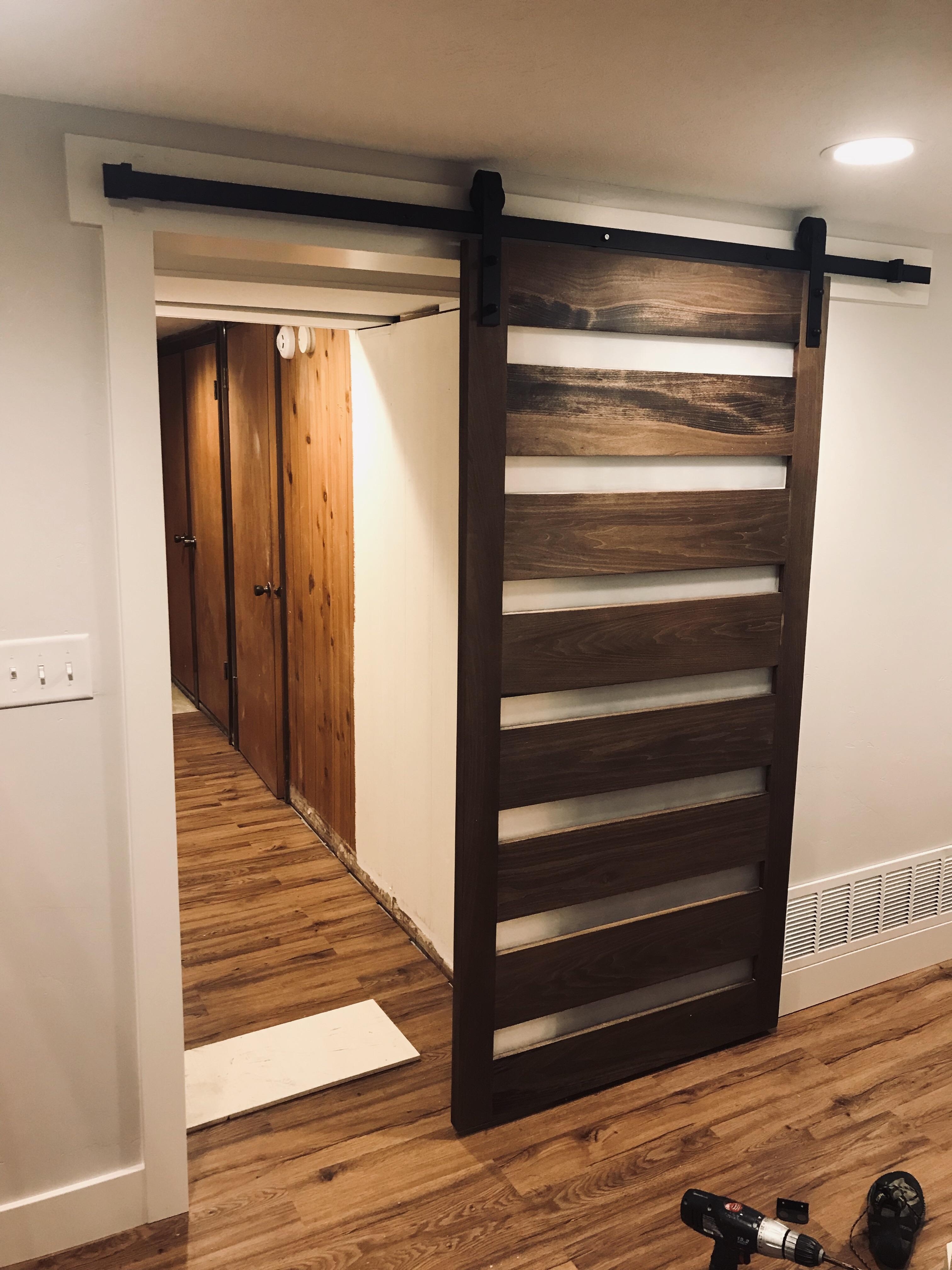 Don’t really like barn doors because of the farmhouse look