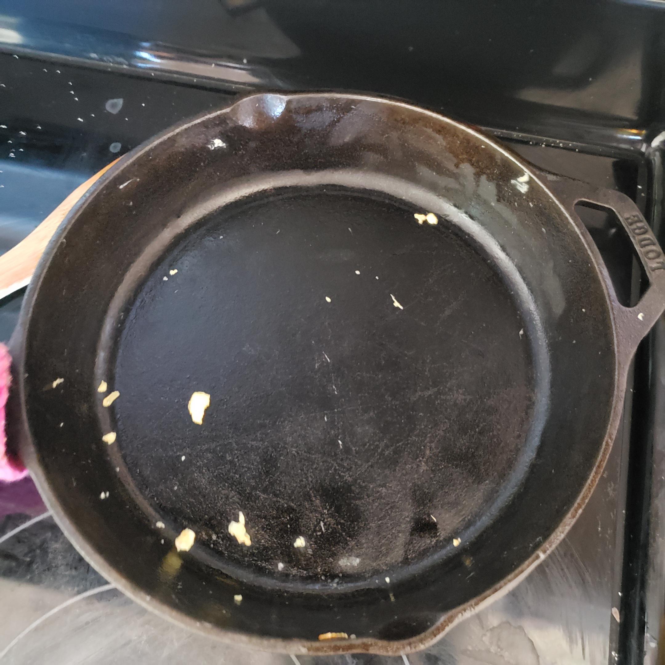 You know what this is? It is finally my cast iron able to cook eggs