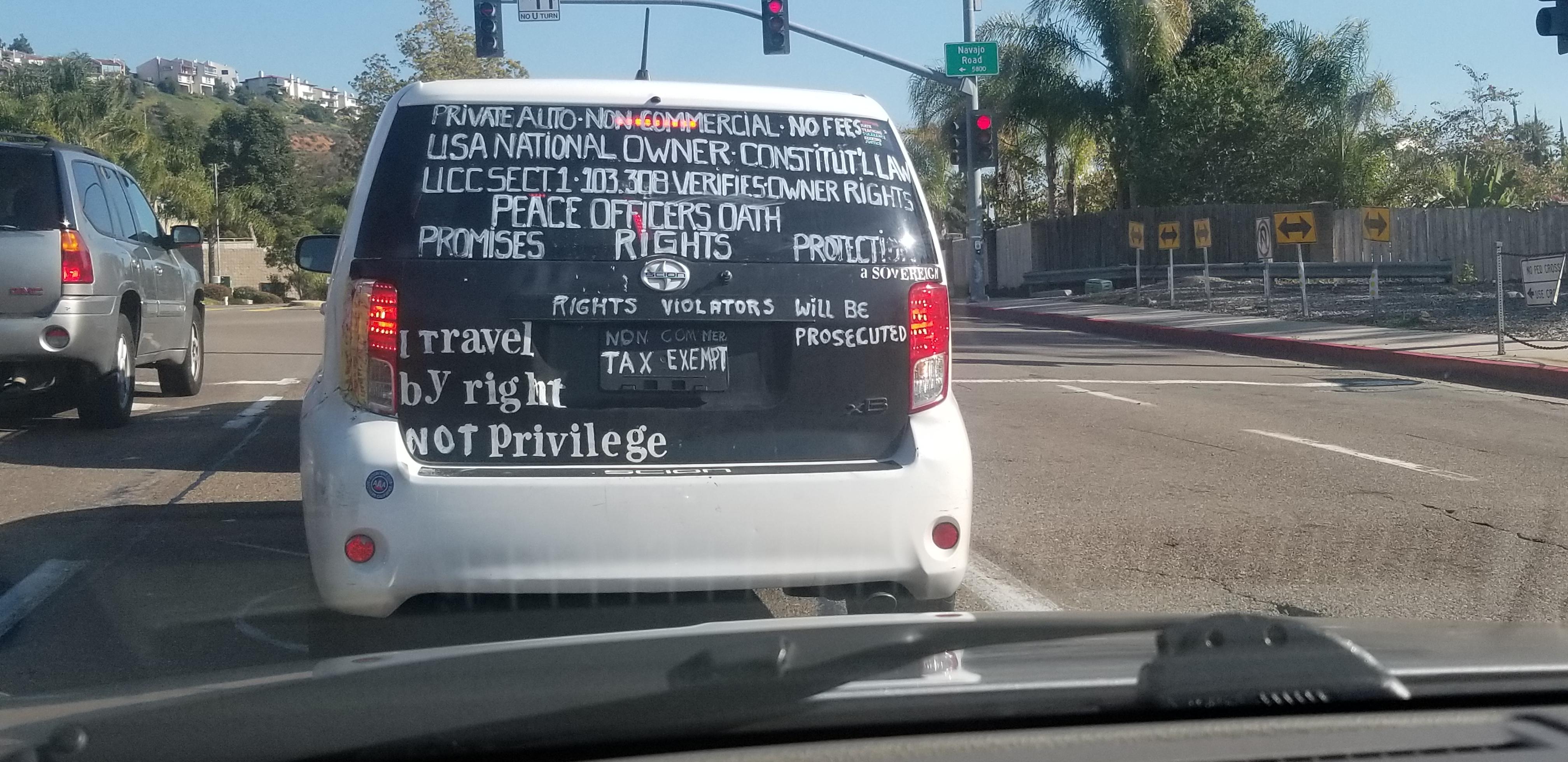 Sighting 2 of tax exempt citizen with white paint pen r/sandiego
