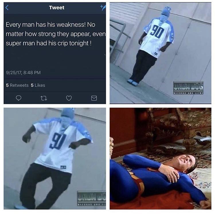 Superman's crip tonight r/BoneAppleTea