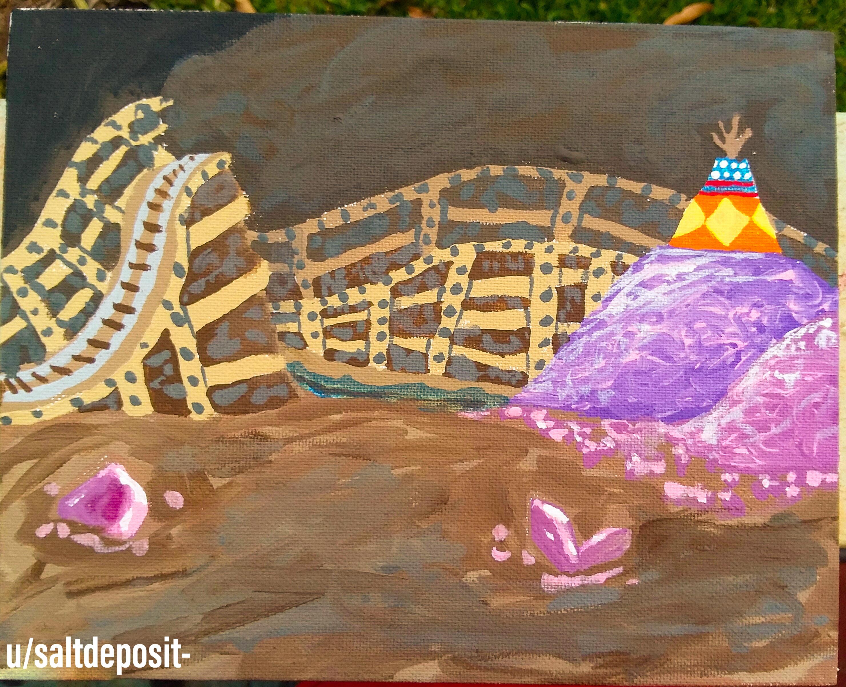 My painting of Glitter Gulch Mine. r/BanjoKazooie