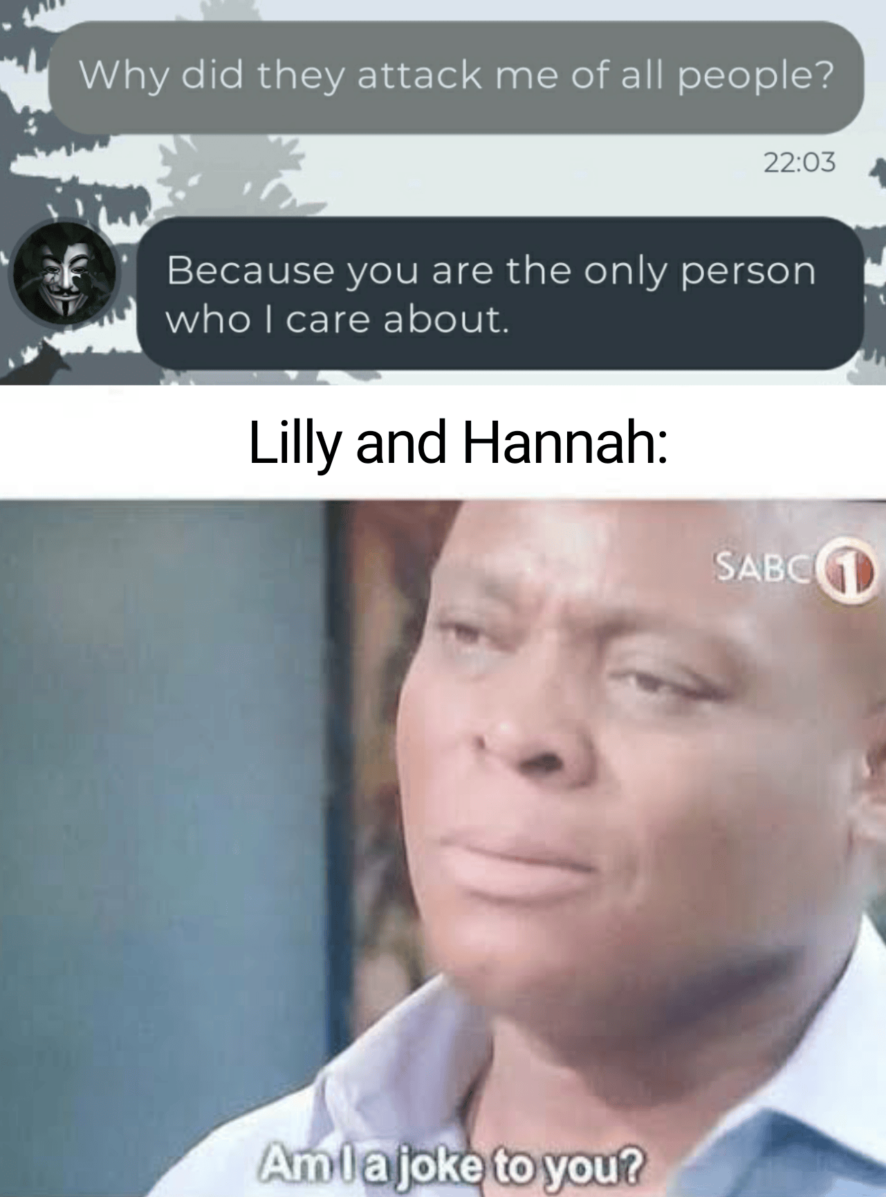 As soon as I saw how Jake responded, I just HAD to make this meme