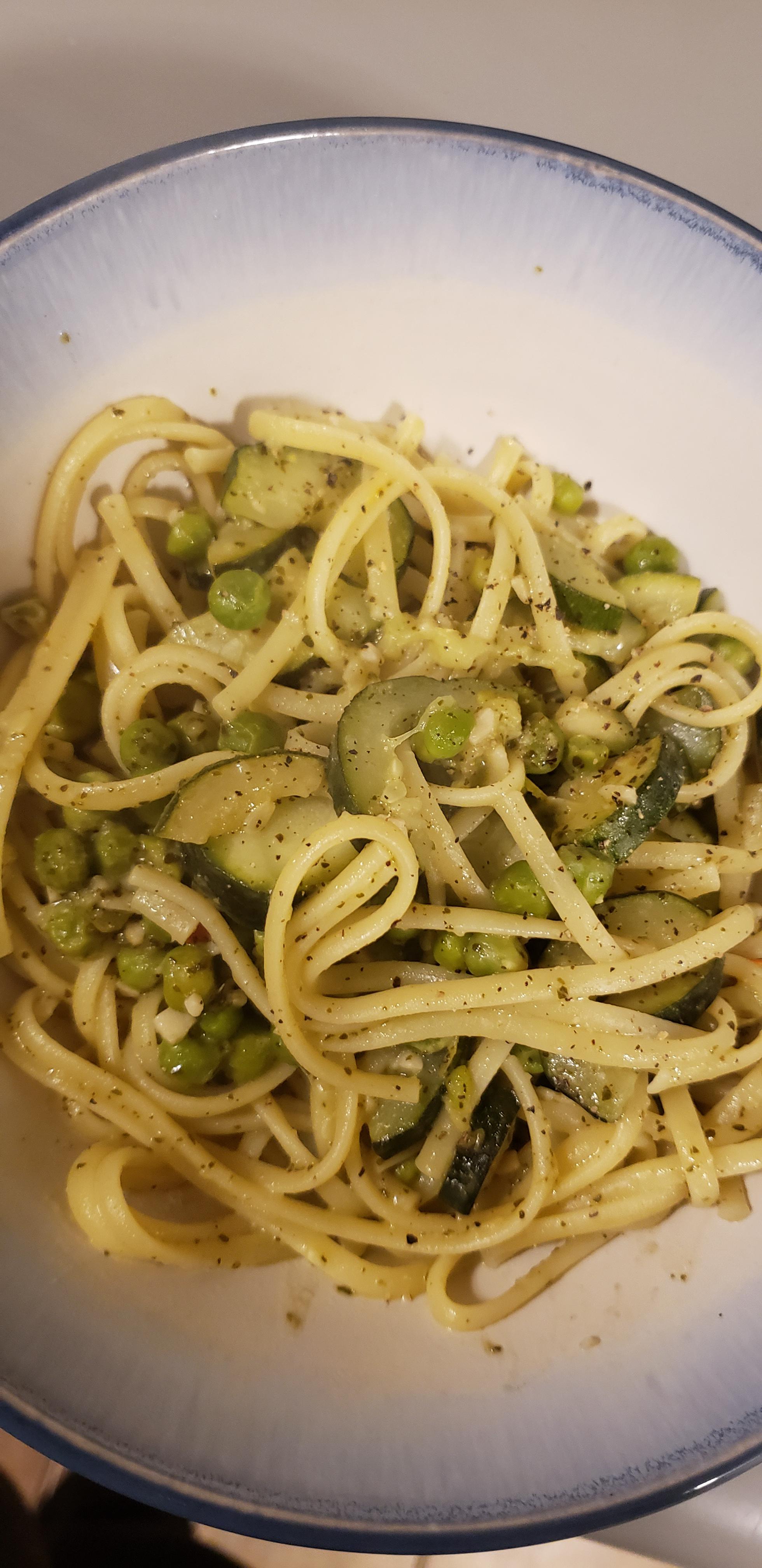 Zucchini & Peas with Lemon Linguine r/hellofresh