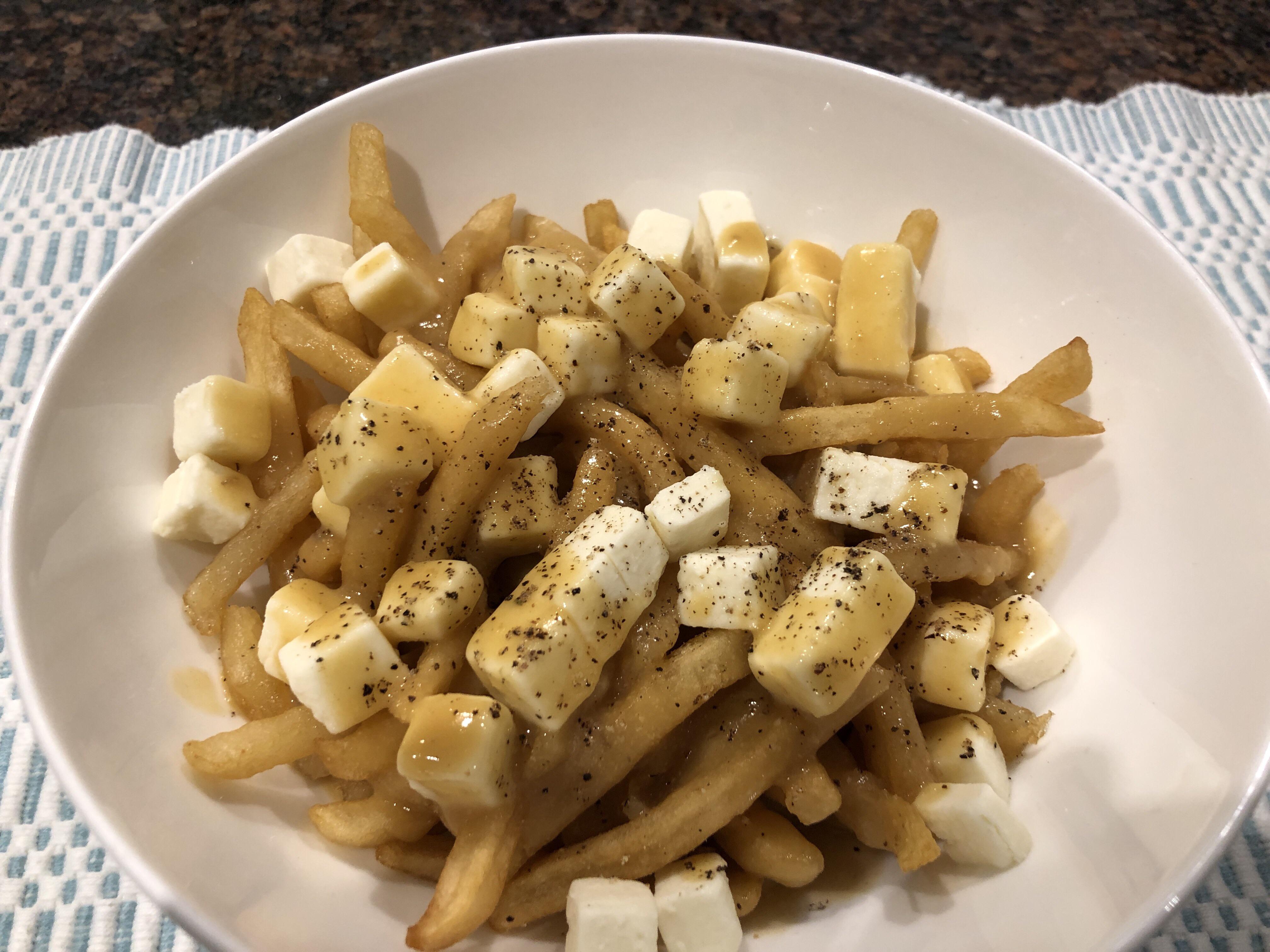 When I saw some vegan cheese labelled “poutine” I realized how much I