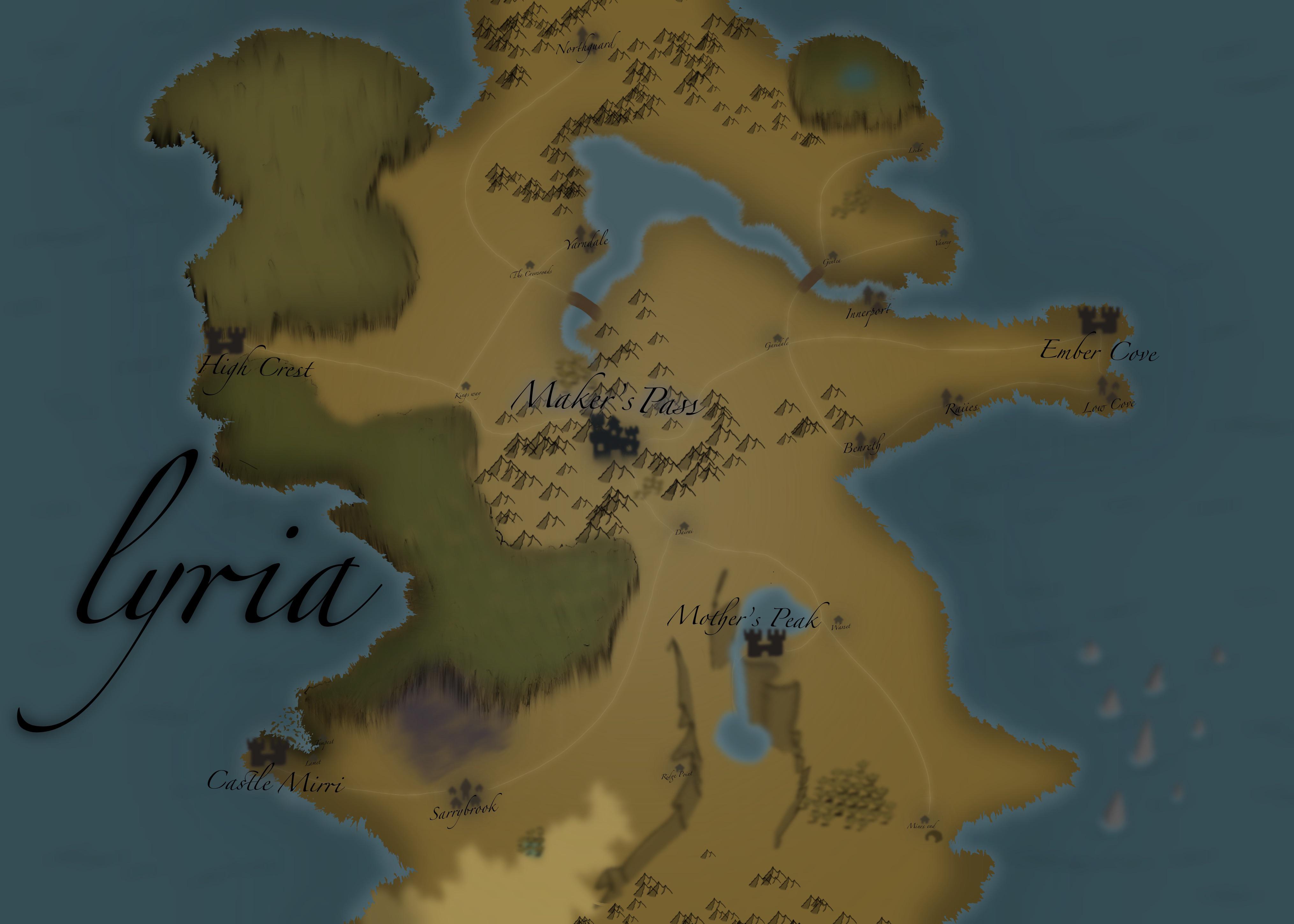 Les Avantages De La "Carte Liberté Lyria" My first map of Lyria worldbuilding