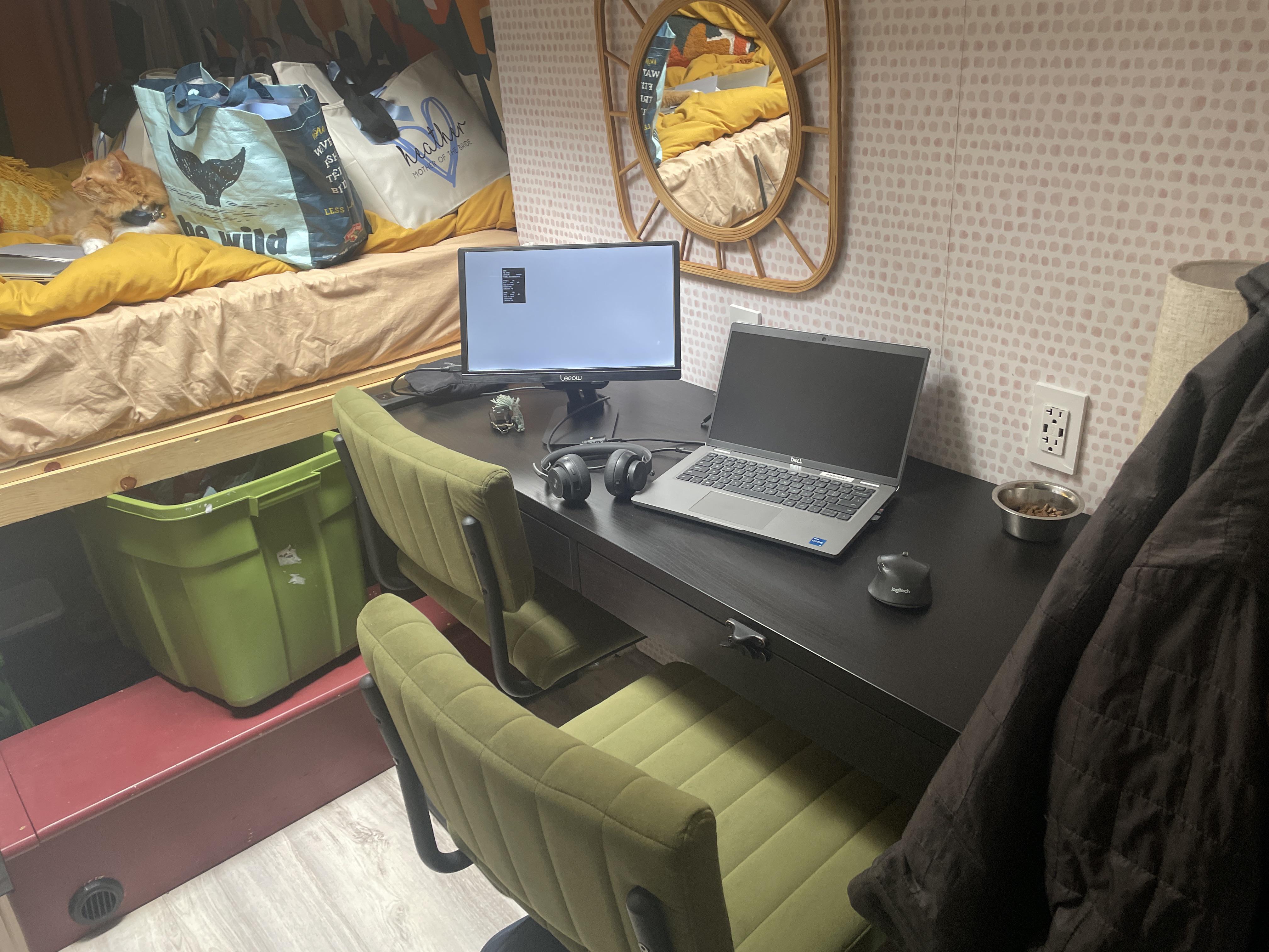 Remote Work Office Setup r/vandwellers