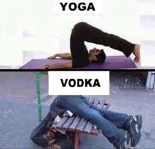 vodka good yoga bad