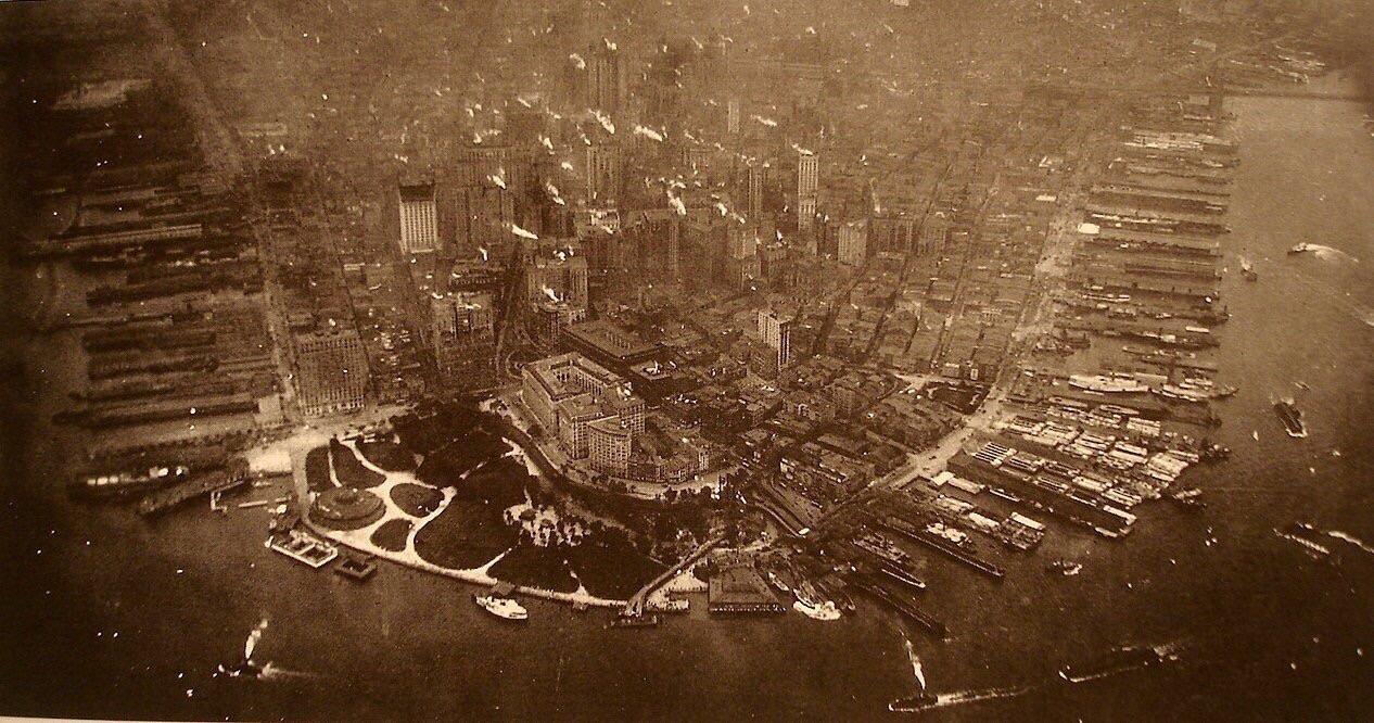 The first aerial photo of New York City, taken by photographer James A