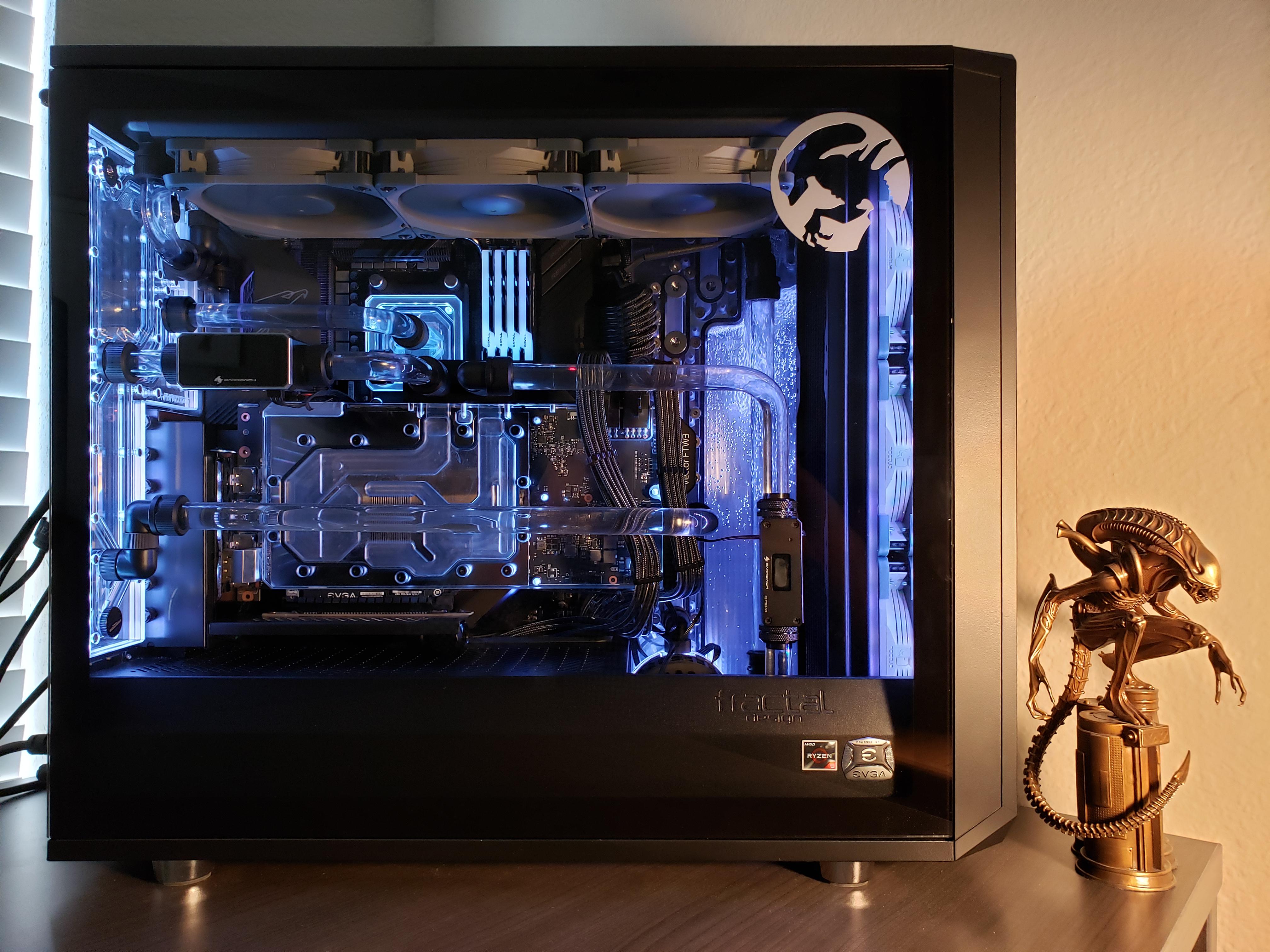 My first PC build of any kind. Fractal Meshify S2 r/watercooling