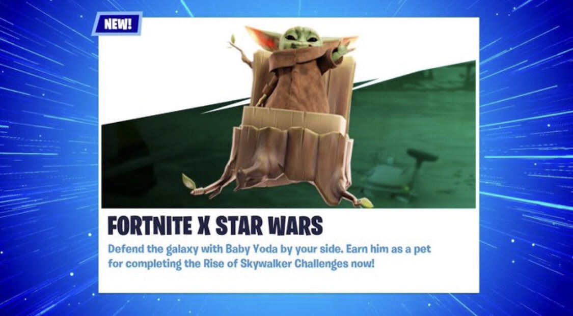 New Baby Yoda Backbling!! r/FortNiteBR