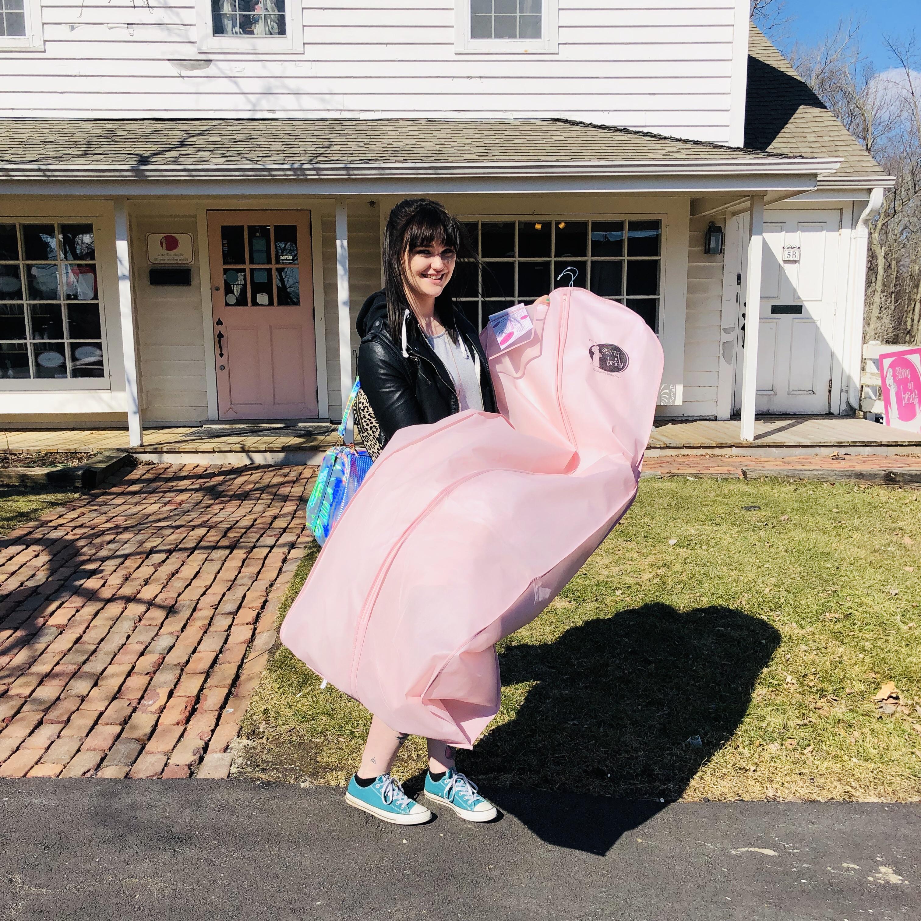 After 7 months of waiting I got to pick up my dress today! Also exactly