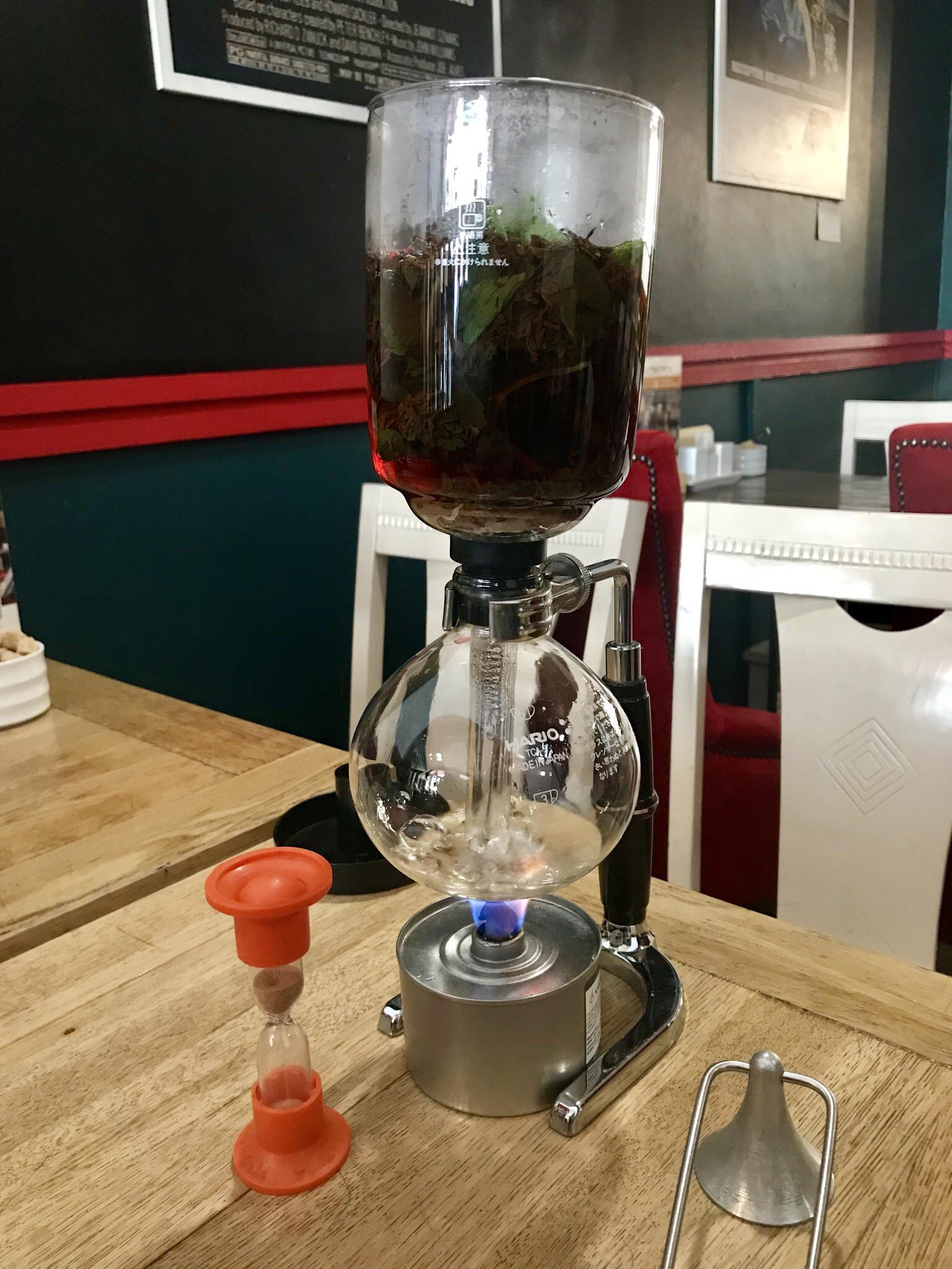 Siphon brewed mint & berry tea r/tea