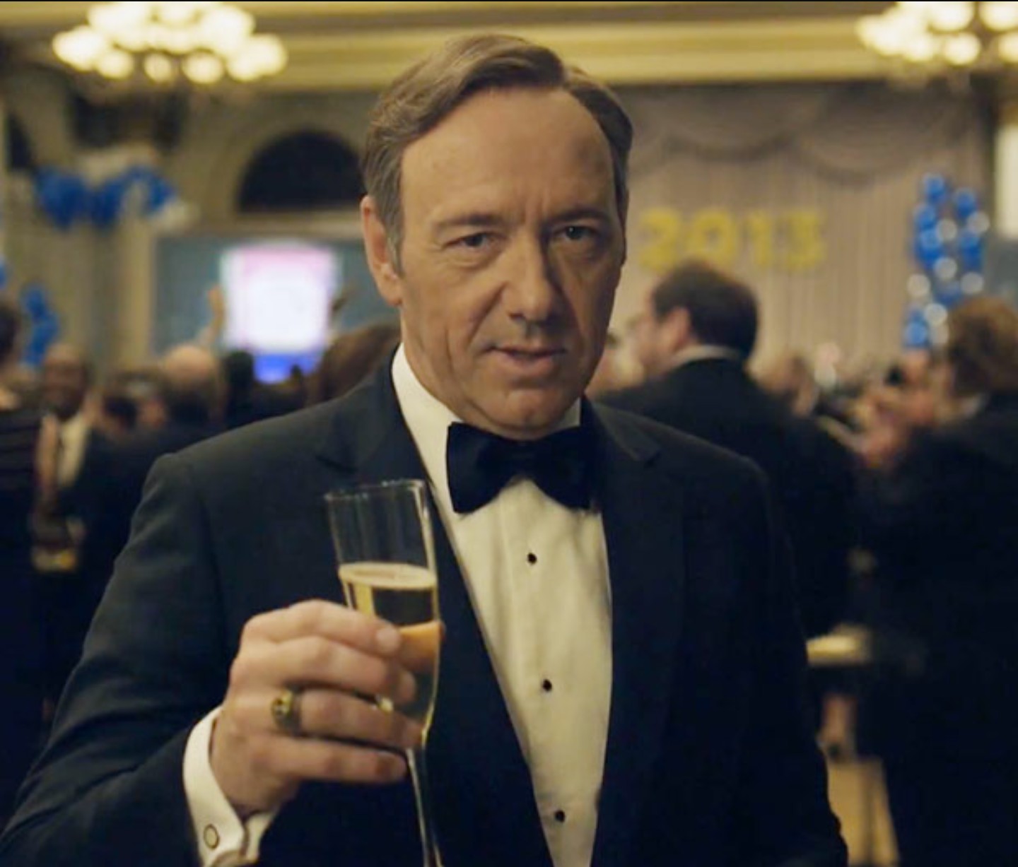 If you start House of Cards S1 E1 at 1157.57 on Sunday December 31st, your new years will be in