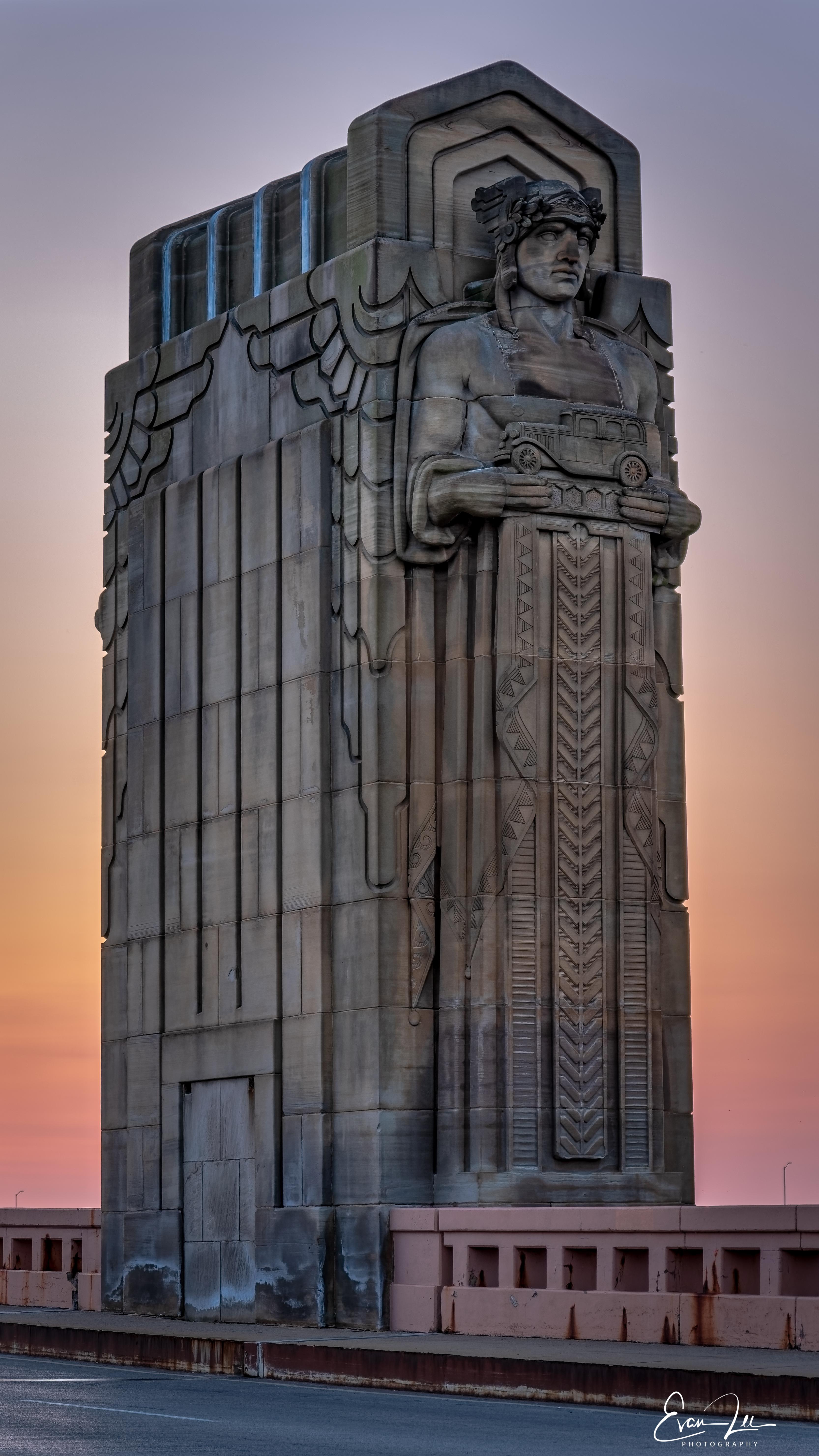 Guardian of Traffic, Hope Memorial Bridge, Cleveland, Ohio [3332 x 5922