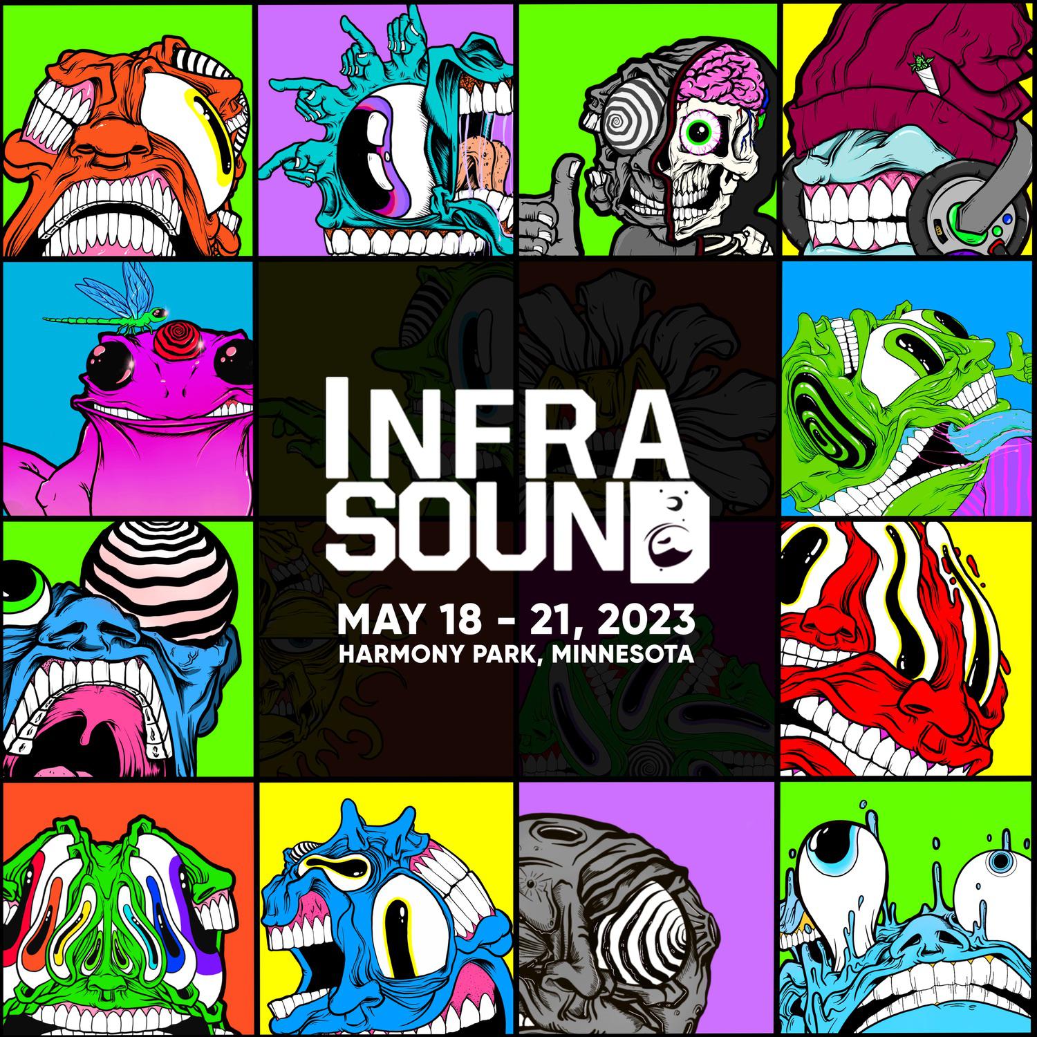 Infrasound Music Festival • Harmony Park • 2023, May 1821 • Clarks