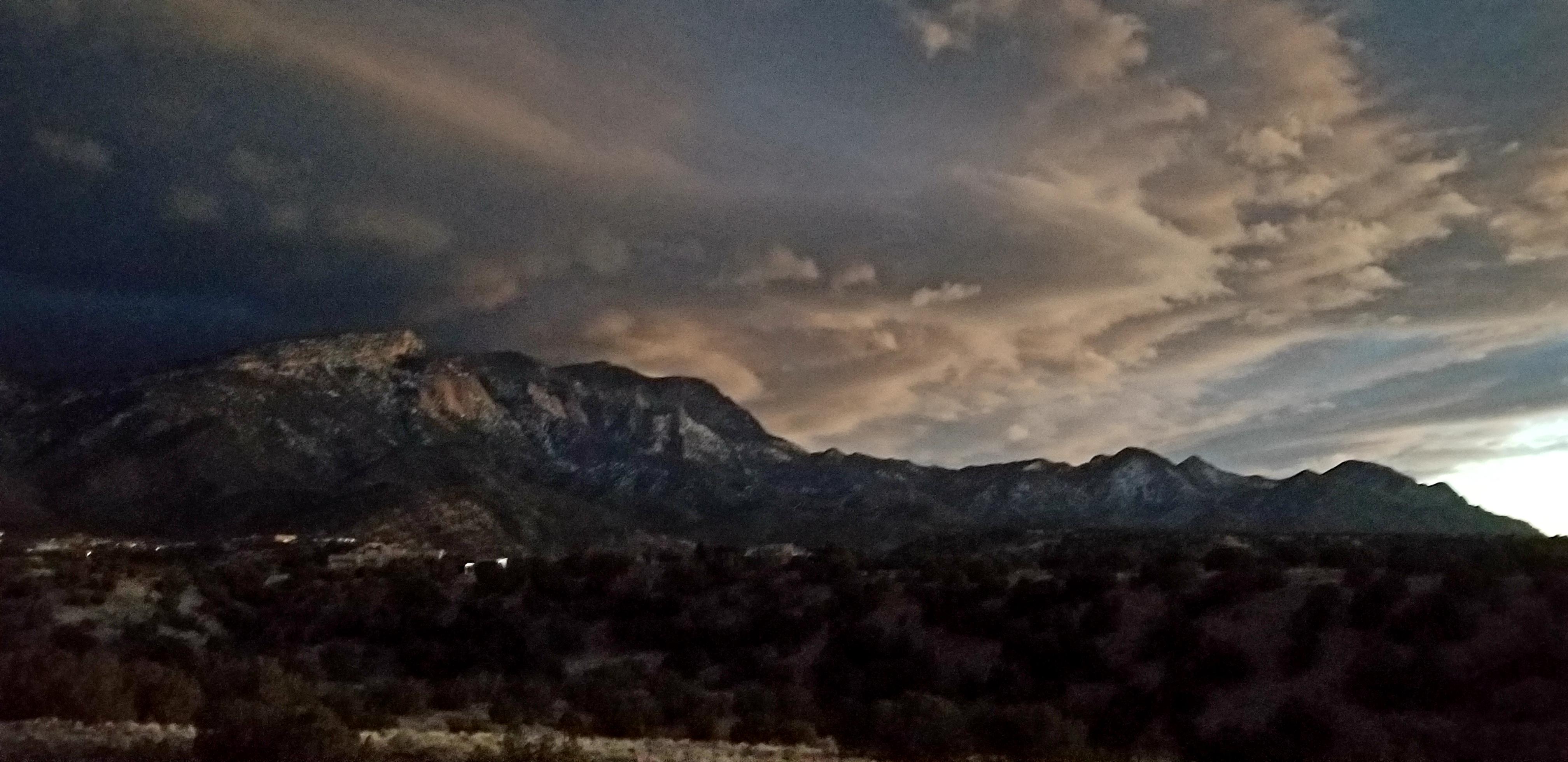 Early evening stormy skies in Placitas. r/Albuquerque