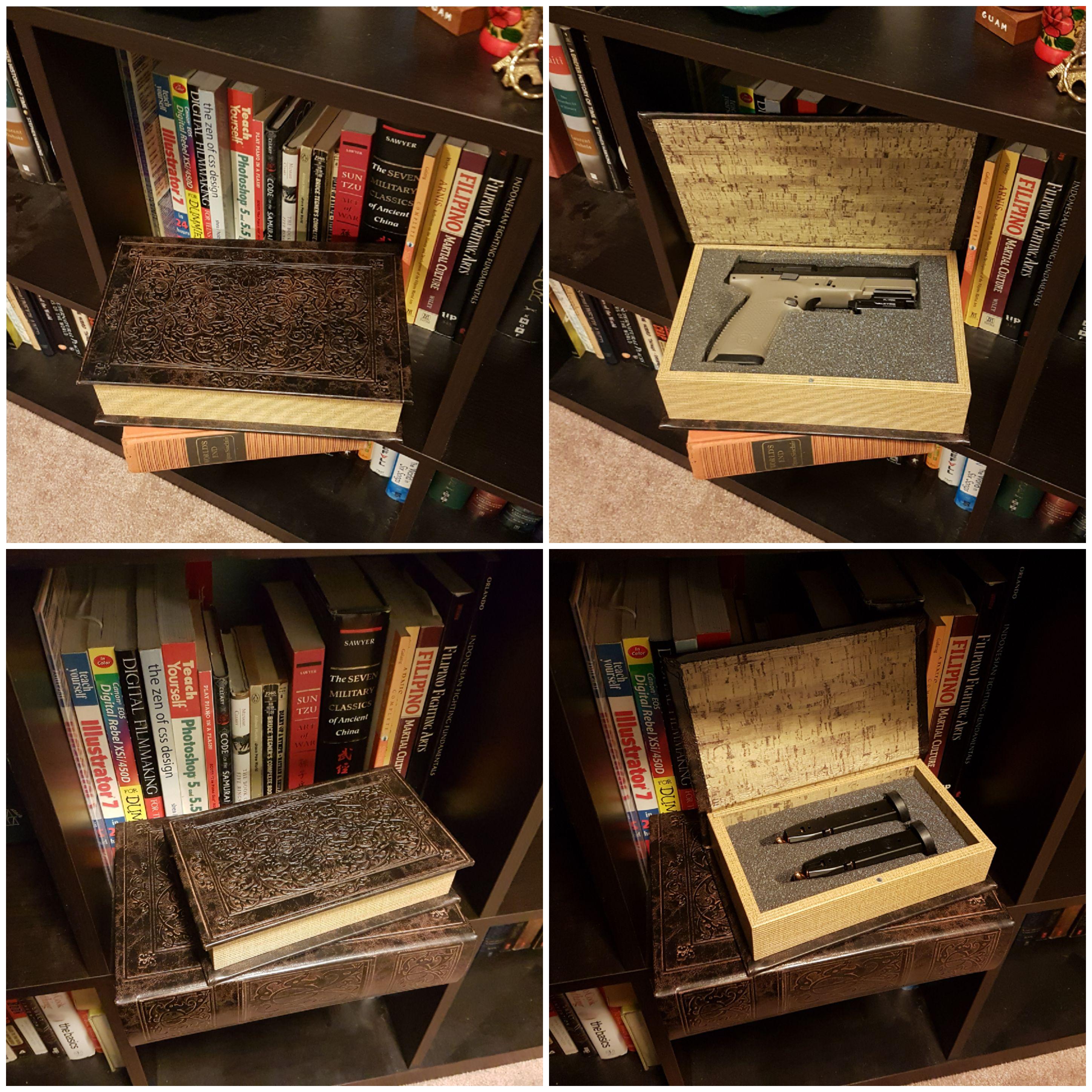 Another 'rona DIY project completed. Discreet hidden book storage for