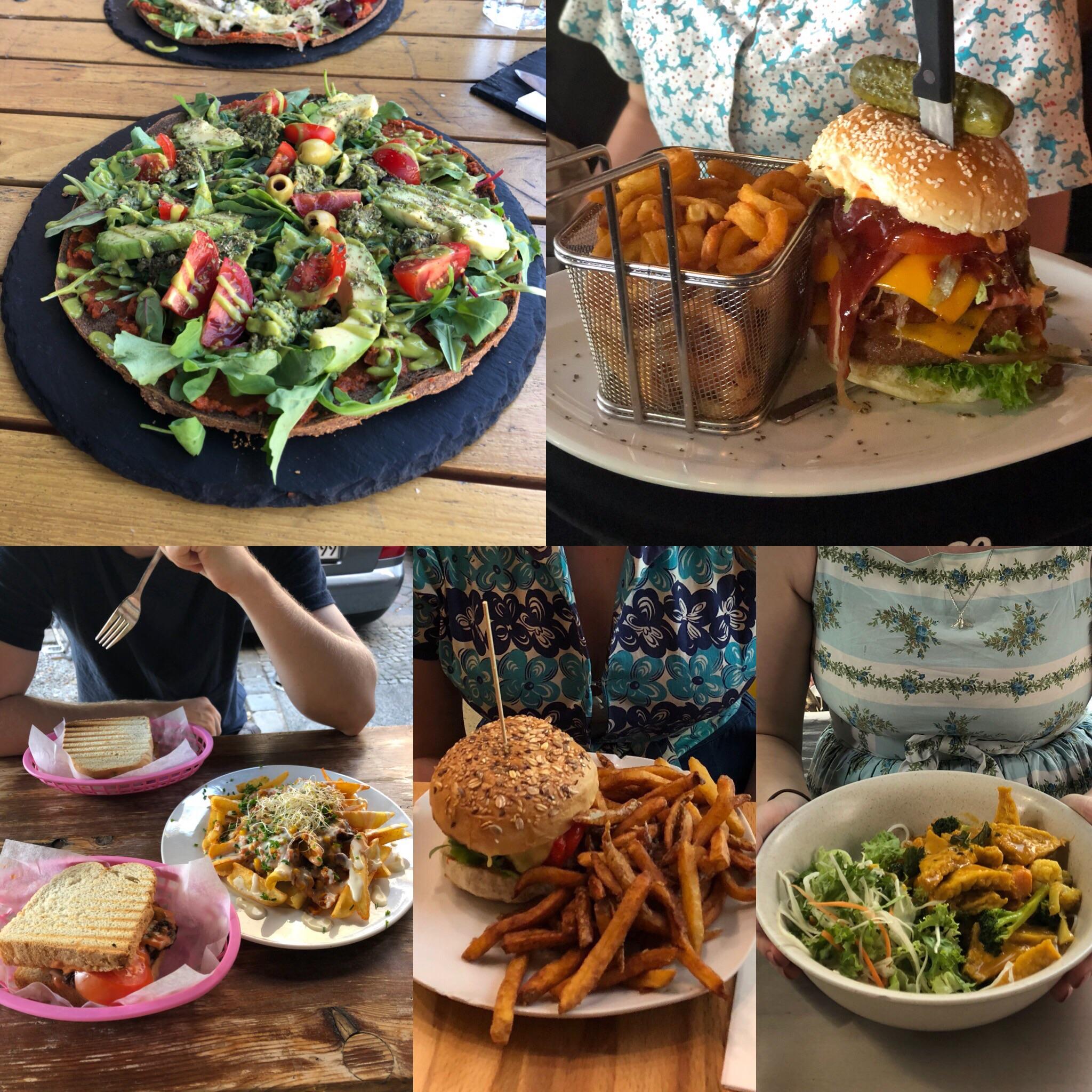 Some of the vegan food I ate in Berlin! All of this was found using the