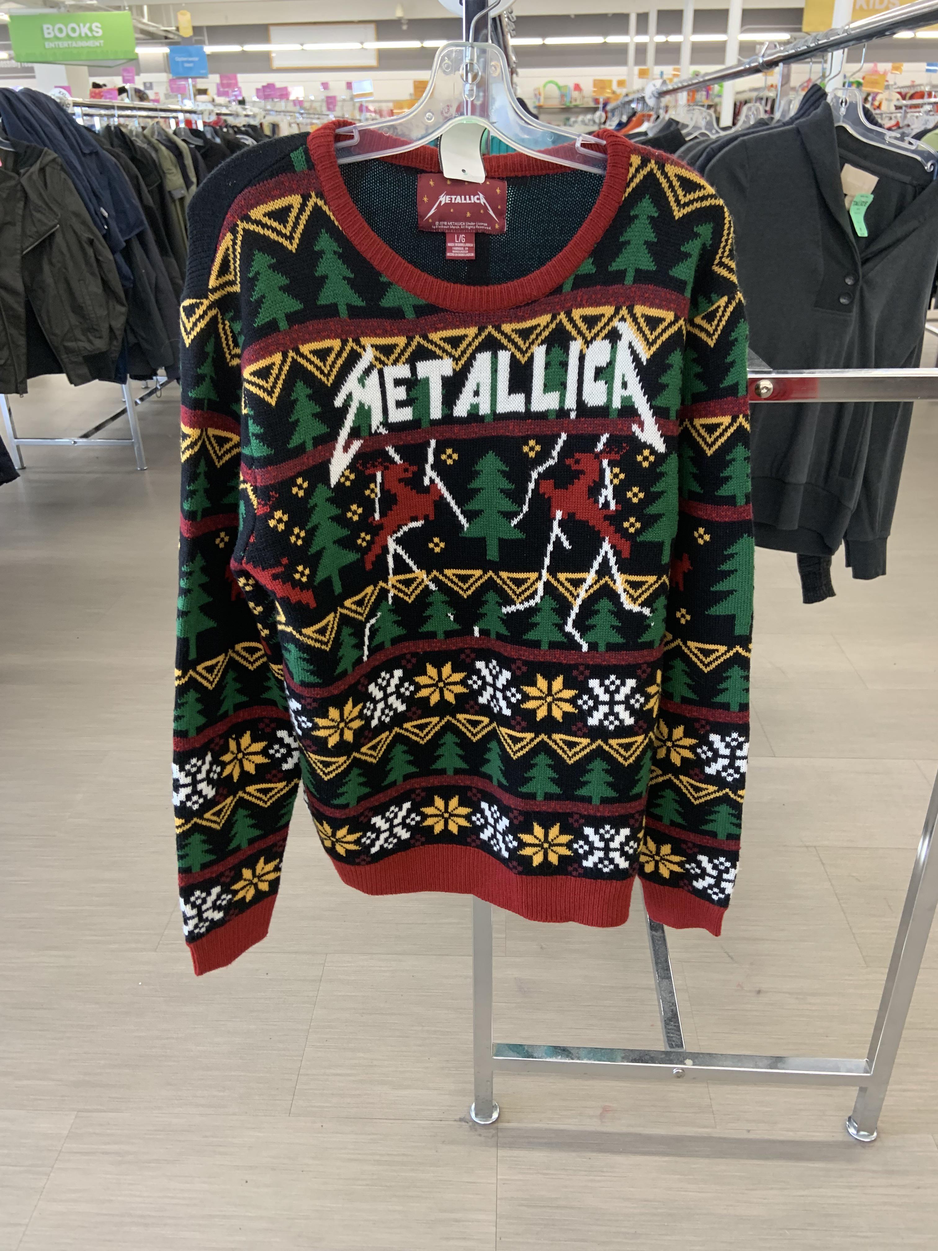 2018 Metallica Christmas Sweater for 8.99 CDN r/ThriftStoreHauls