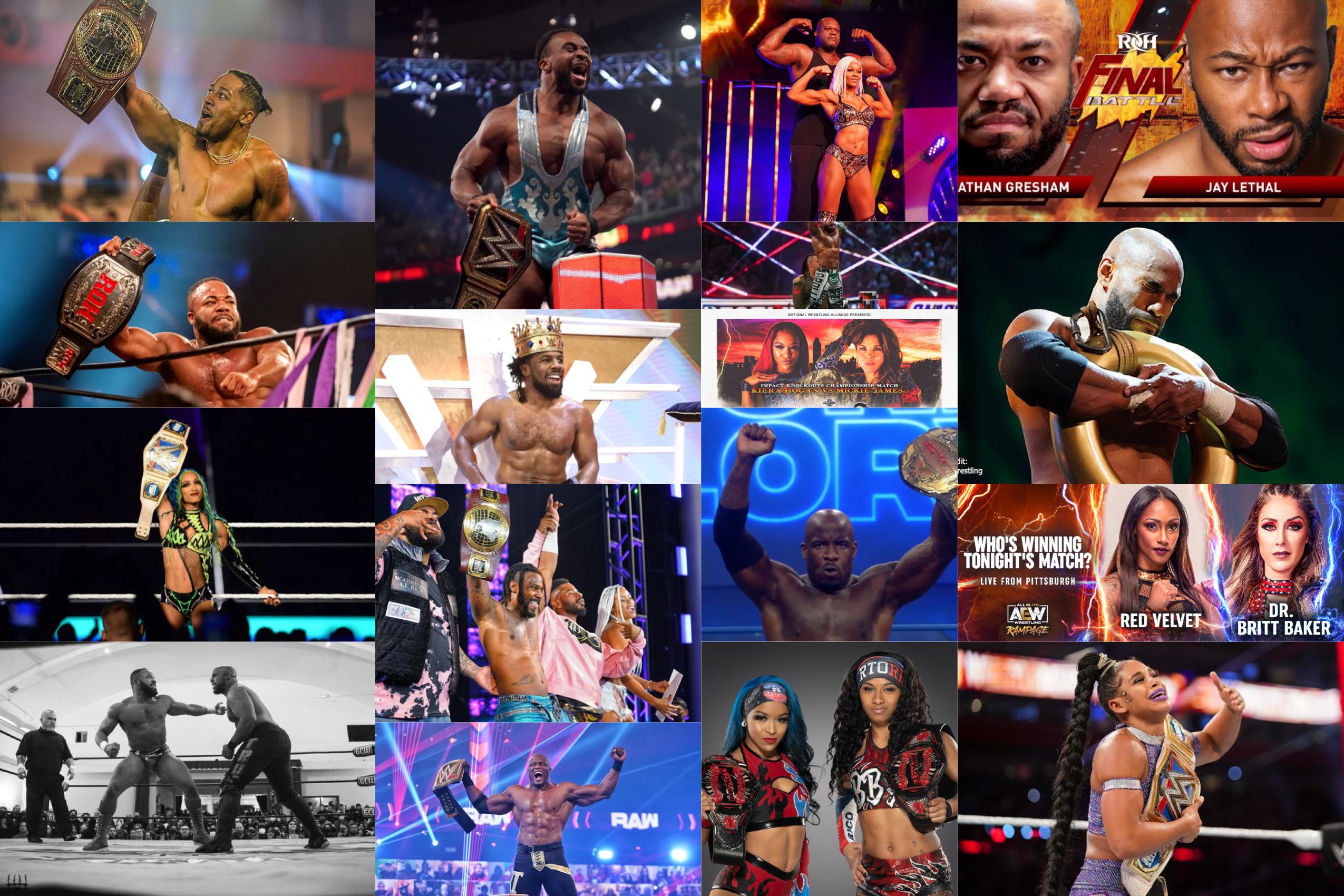 Black Excellence Across the Wrestling Industry in 2021. Post your