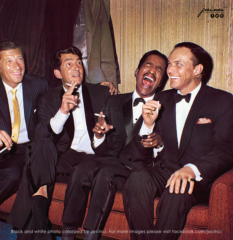 "The Rat Pack" in New York 1960s (colorized) OldSchoolCool