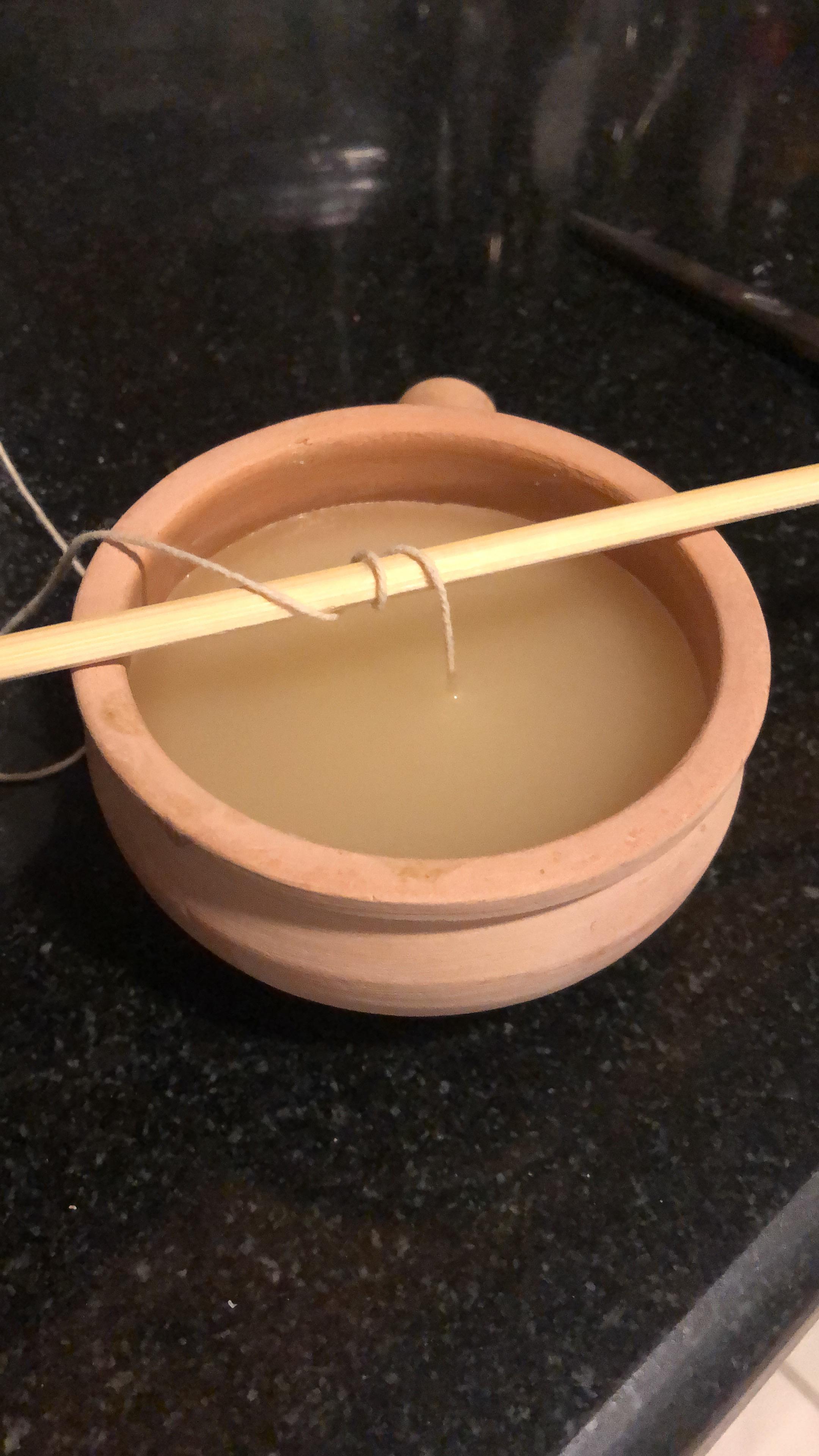First Candle!!! (Lemongrass) r/candlemaking