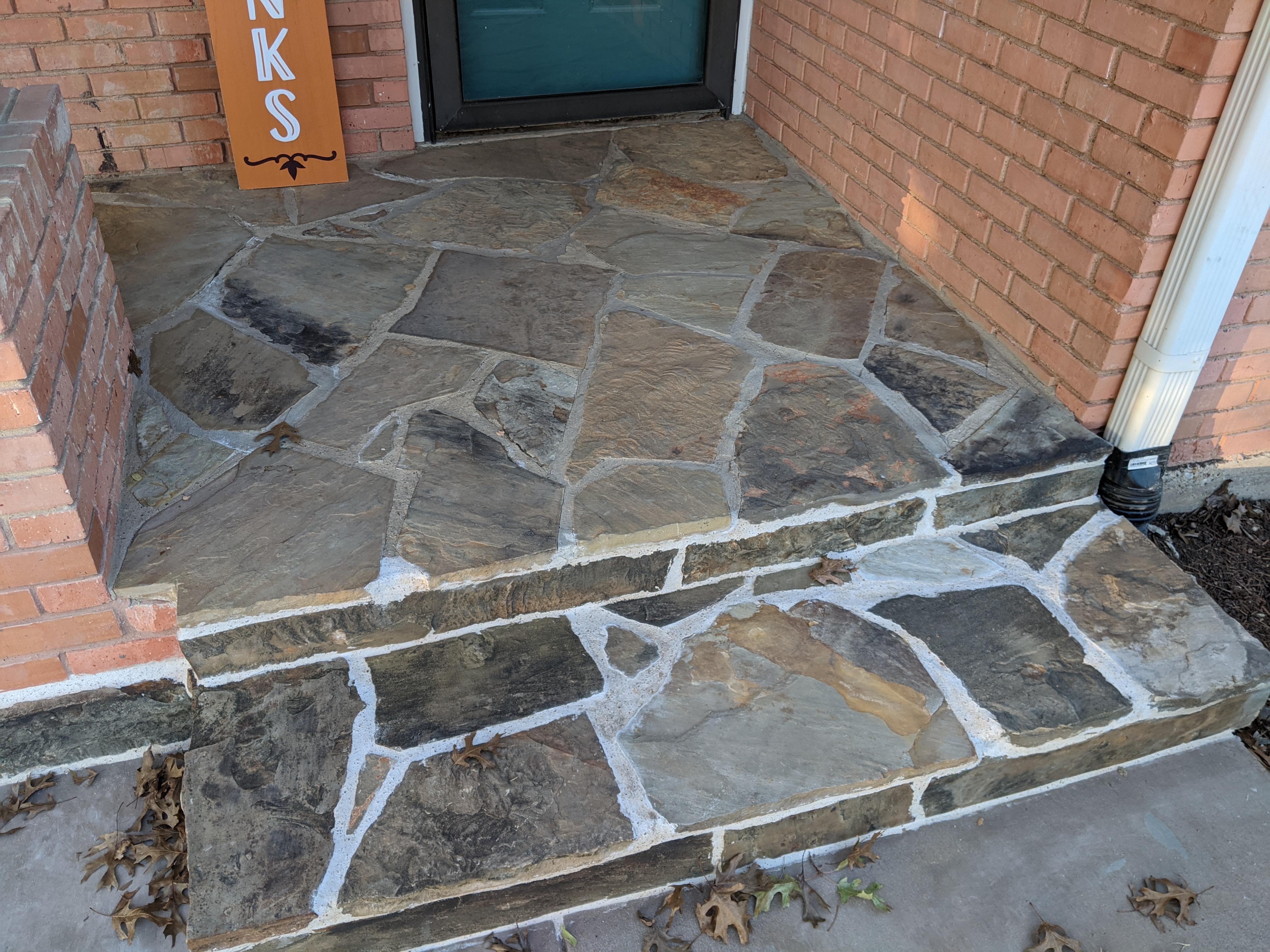 Flagstone repair help details in comment r/stonemasonry