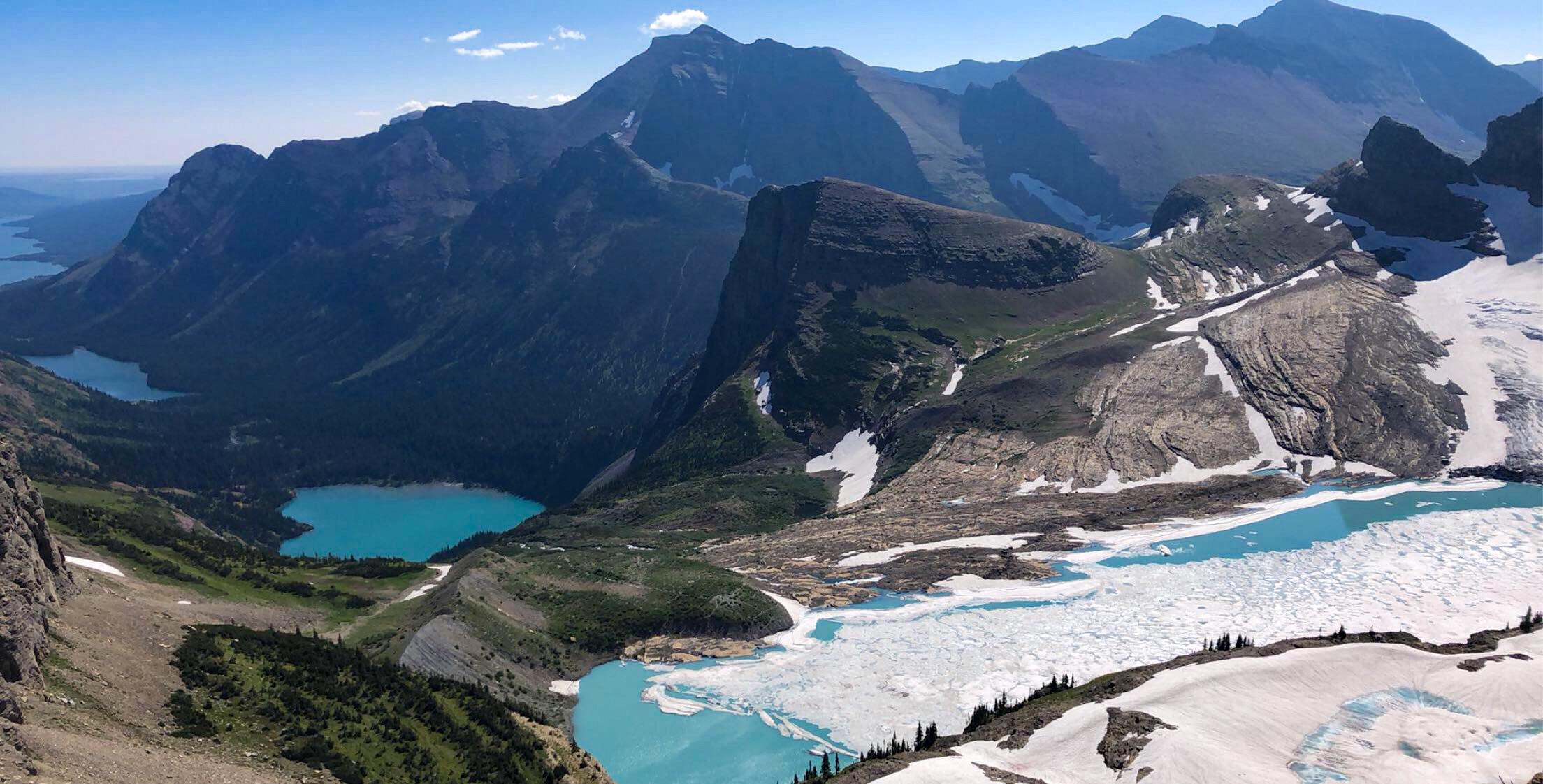 12 miles and 3700 feet of elevation later... Grinnell Glacier Overlook