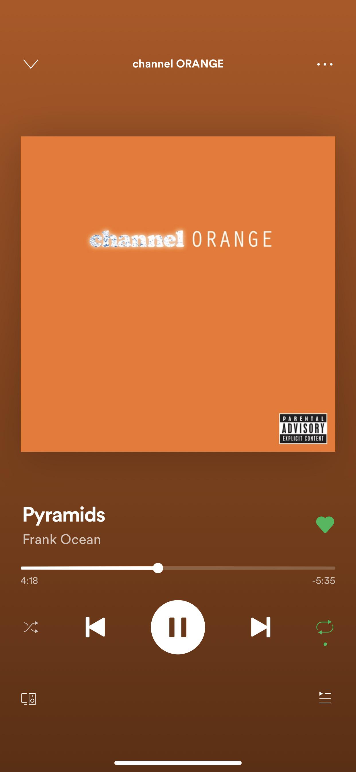 Everyone talks about the beat switch on nights but Pyramids beat switch