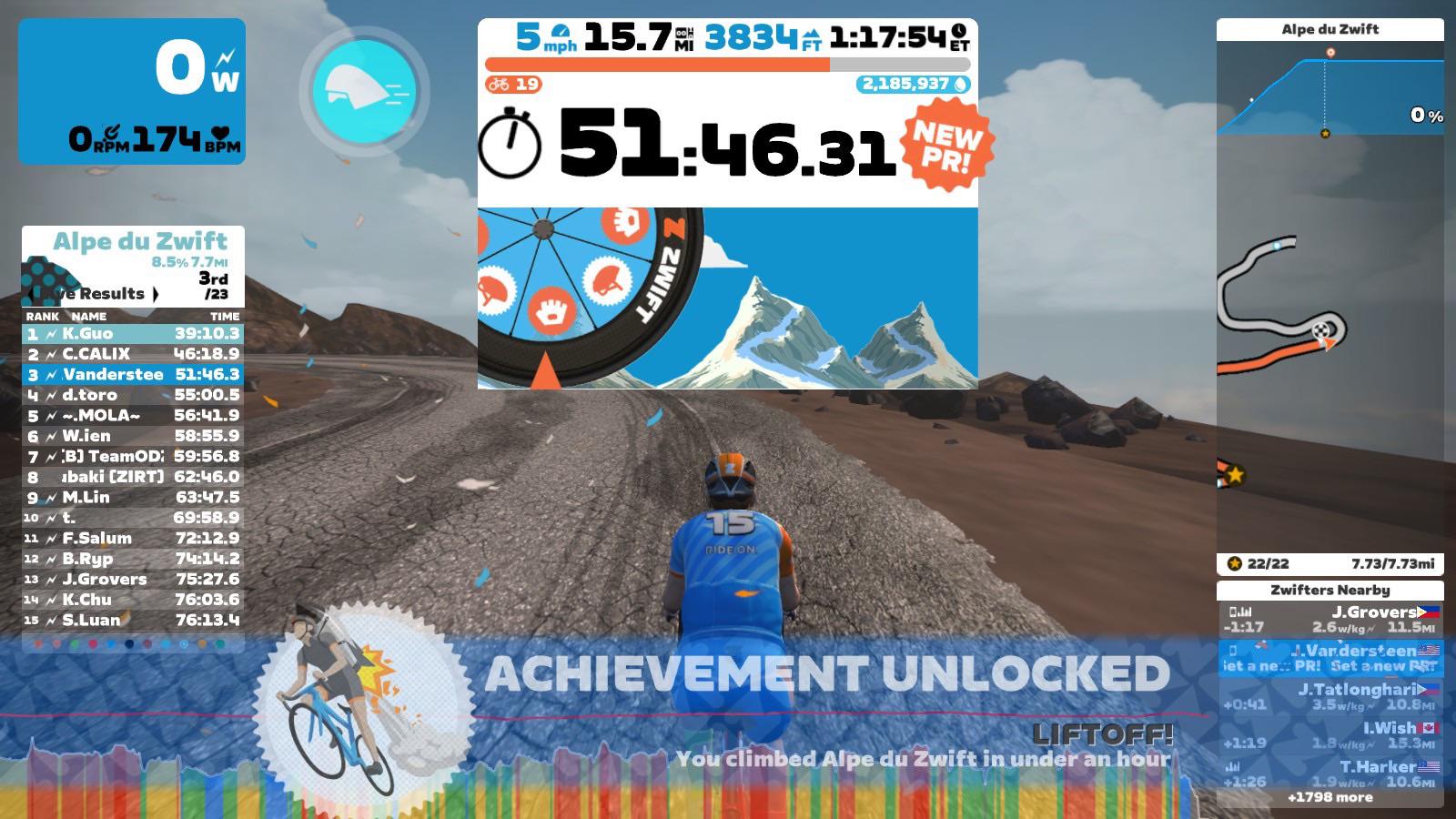 Been seeing a lot of Alpe Du Zwift posts so I decided to give a crack