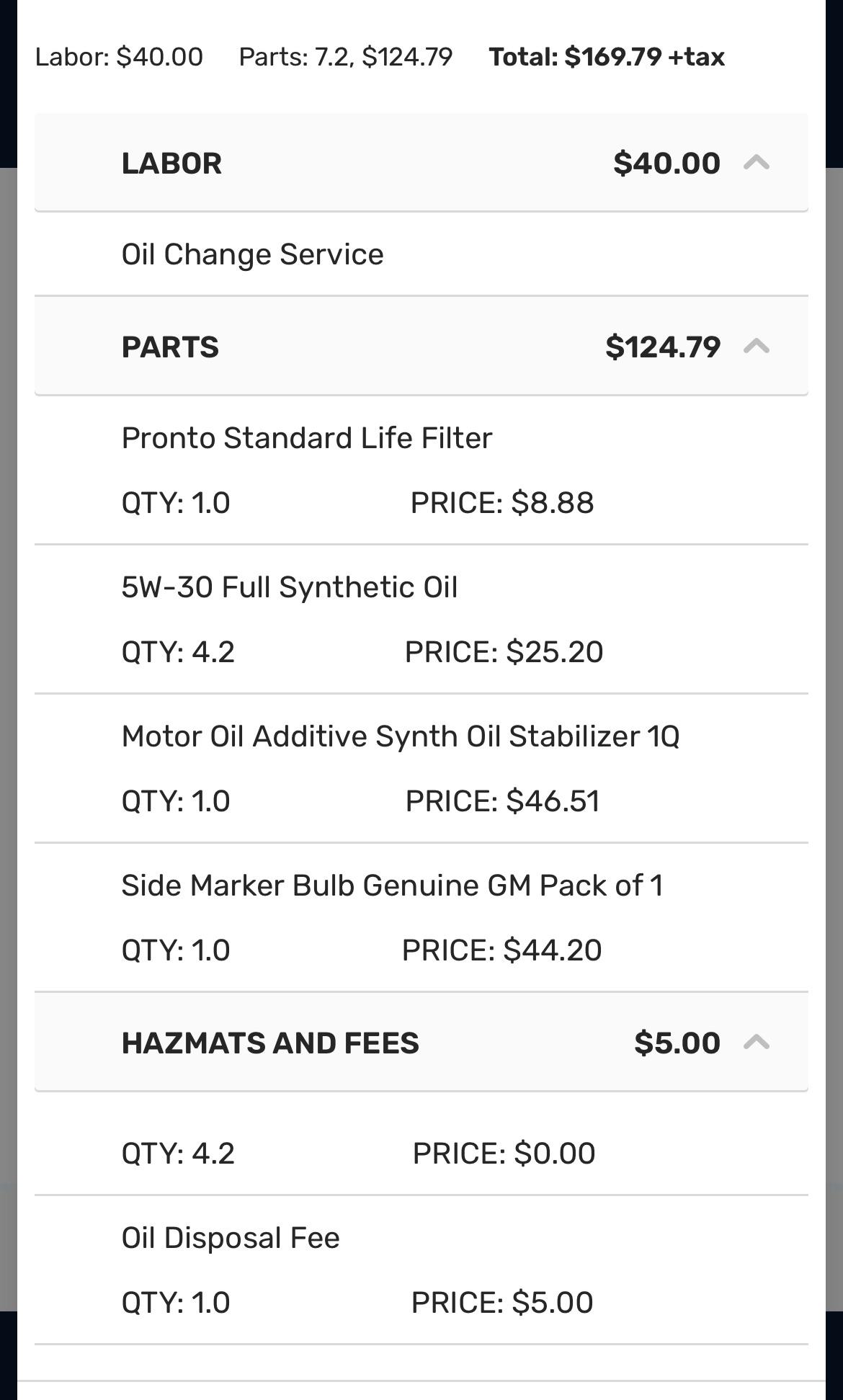 $170 is a little high for an oil change on a Honda, right? : r/AskMechanics