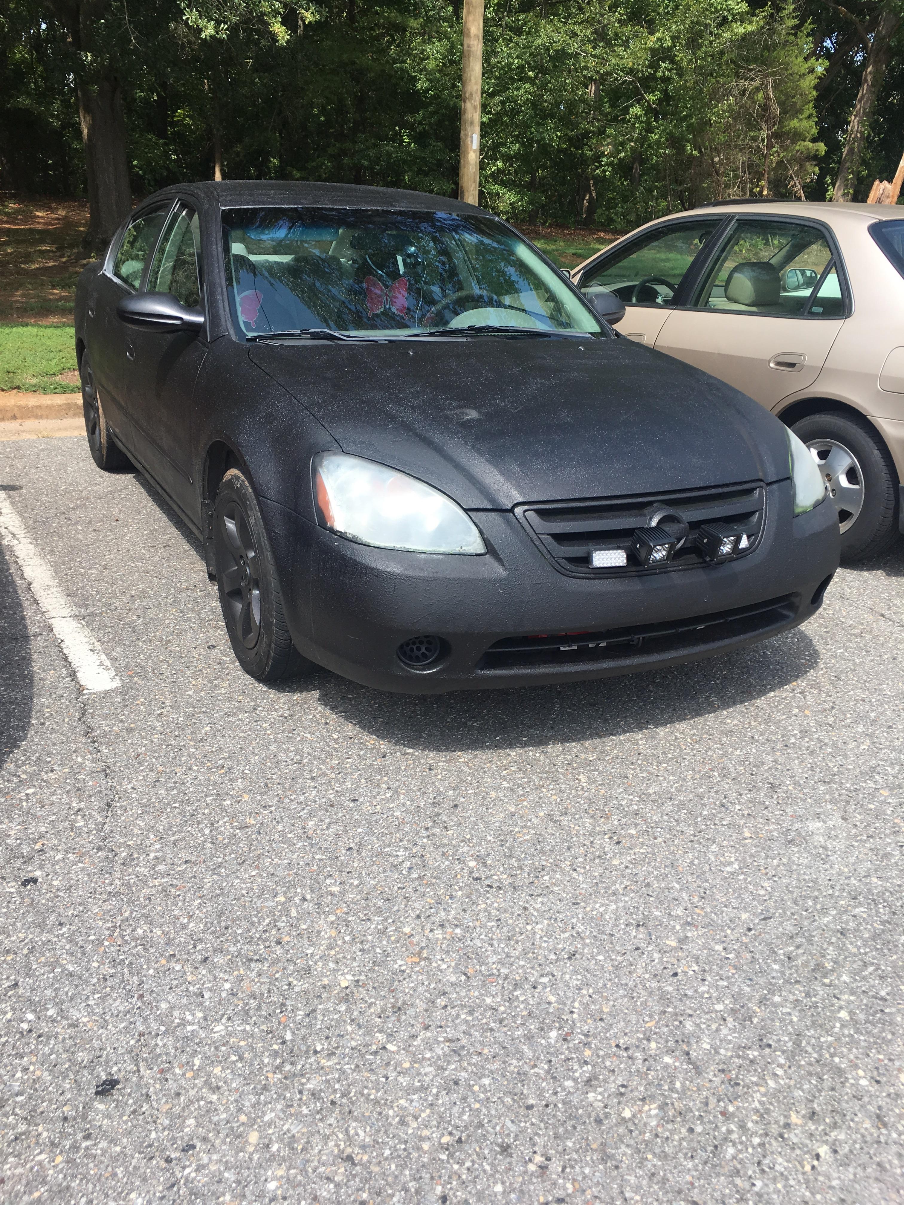 Rattle can bedliner paint job, over spray on taillights, led lights on