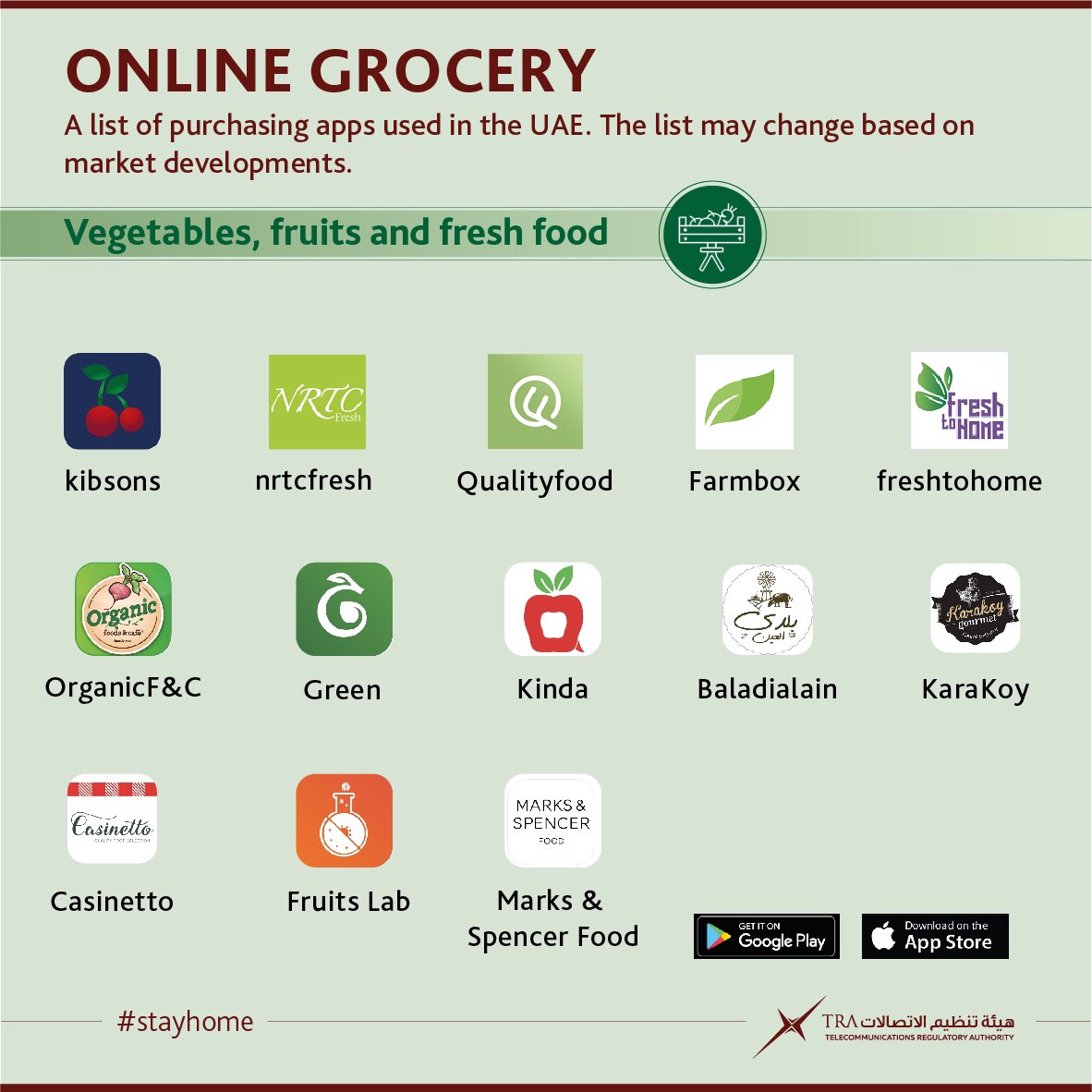 Apps for online grocery in UAE Avoid ordering stuffs at last minute