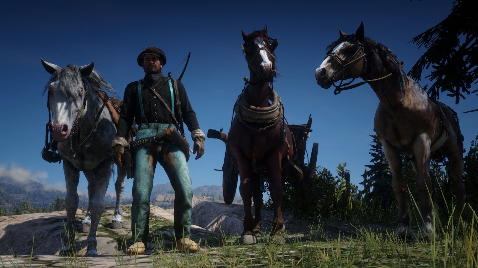 Travel with plenty of storage (main horse, temp horse, cart horse) r/RDR2