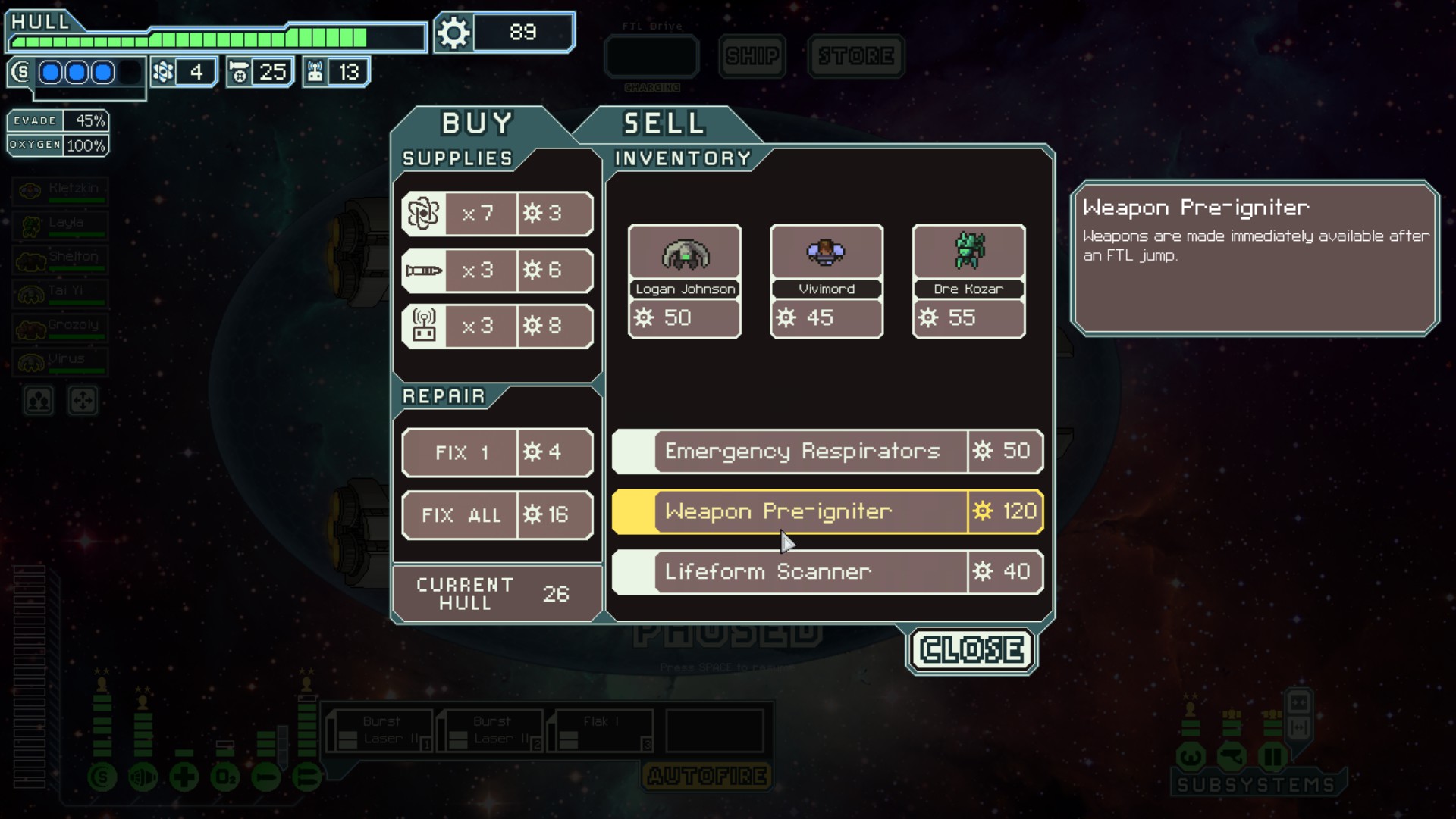 Ended up Selling a Chain Vulcan for 2X Burst Laser II to