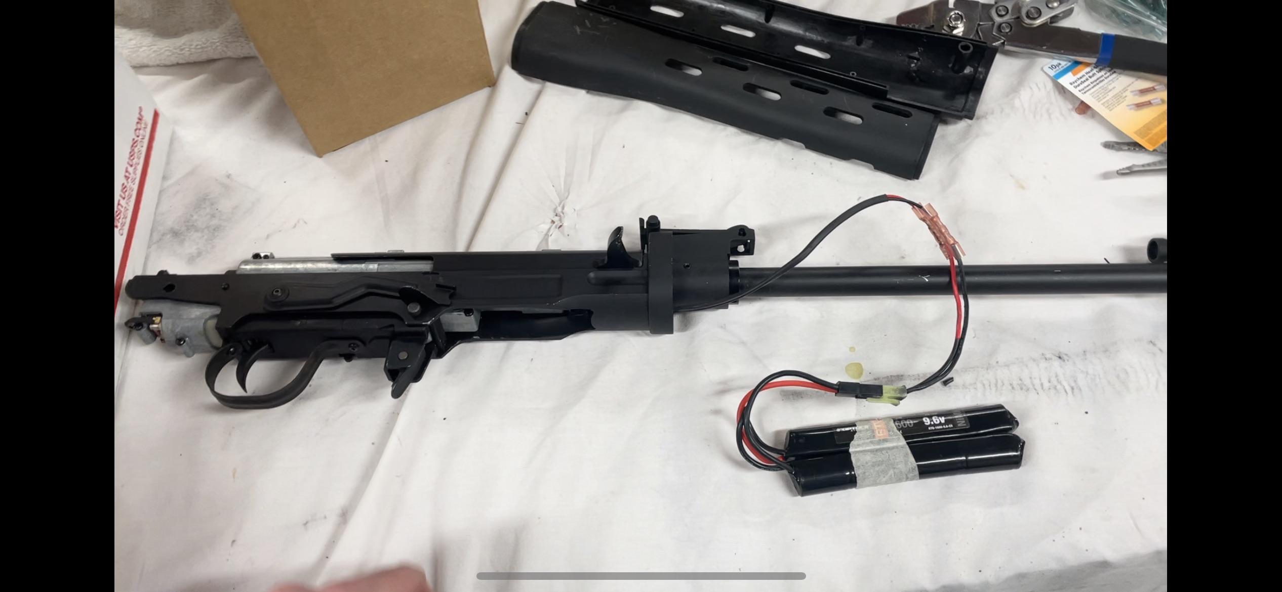 any ideas on how to remove the gearbox from a King arms SVD AEG? Been having issues and