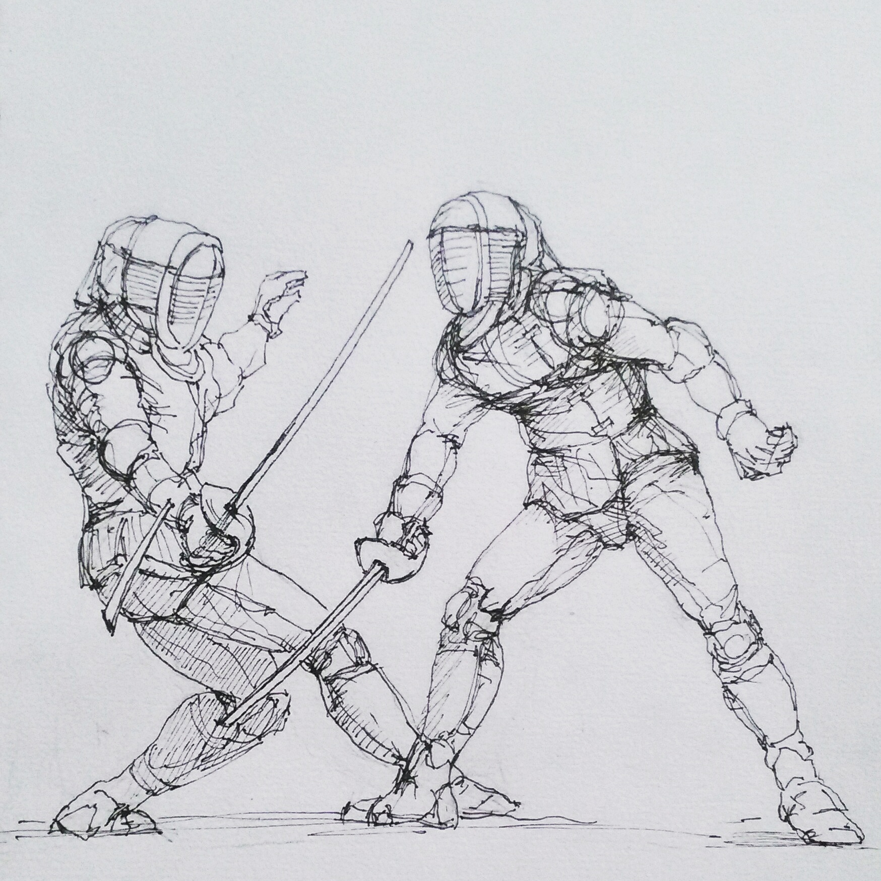 Weekend HEMA fencing drawing. r/wma