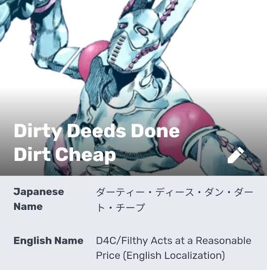 If you were in charge of stand localisations, what'd you call them? r