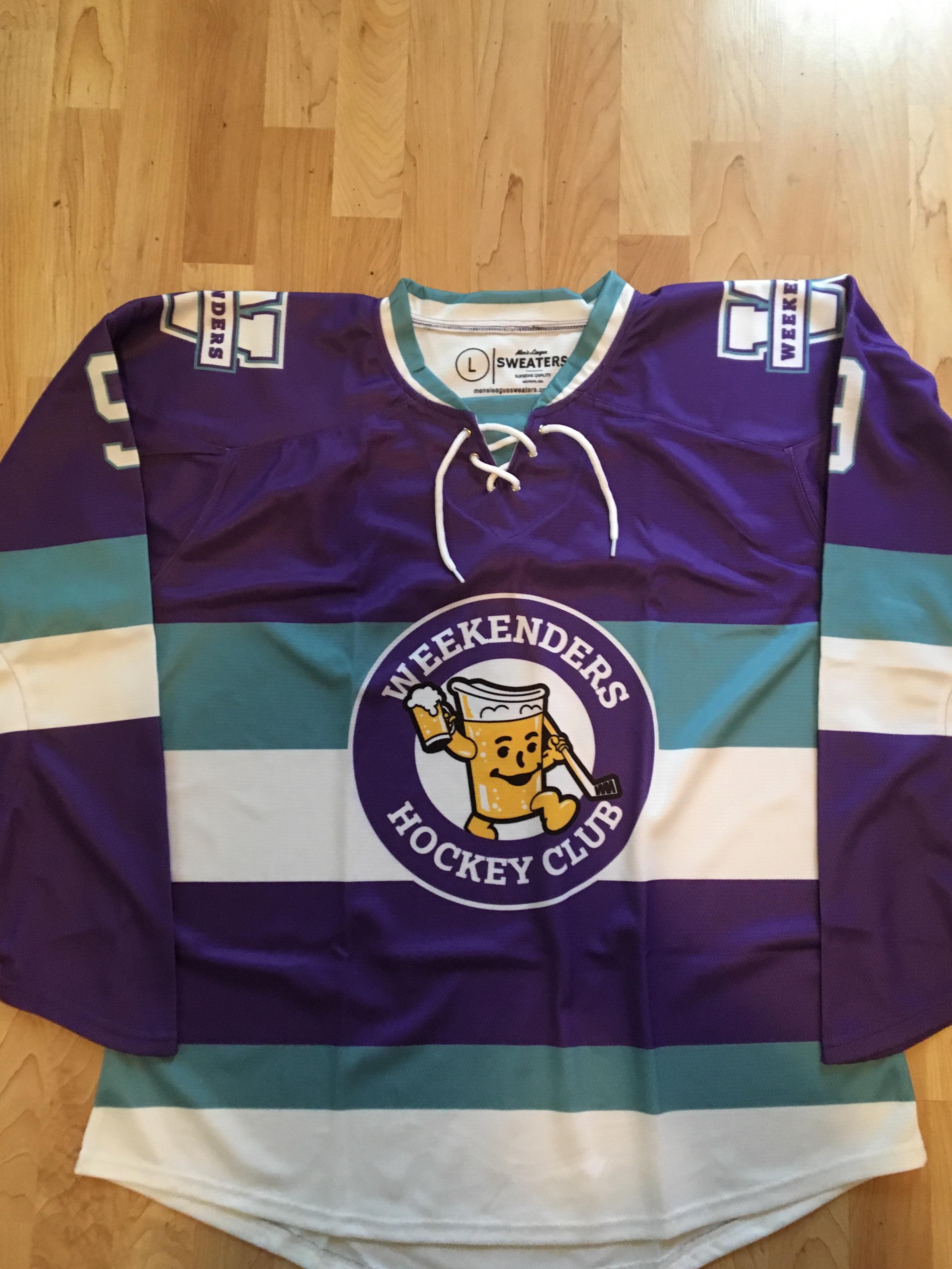 My beer league team’s Solar Bears inspired jerseys r/hockeyjerseys