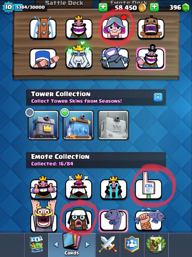 Clash royale emotes list