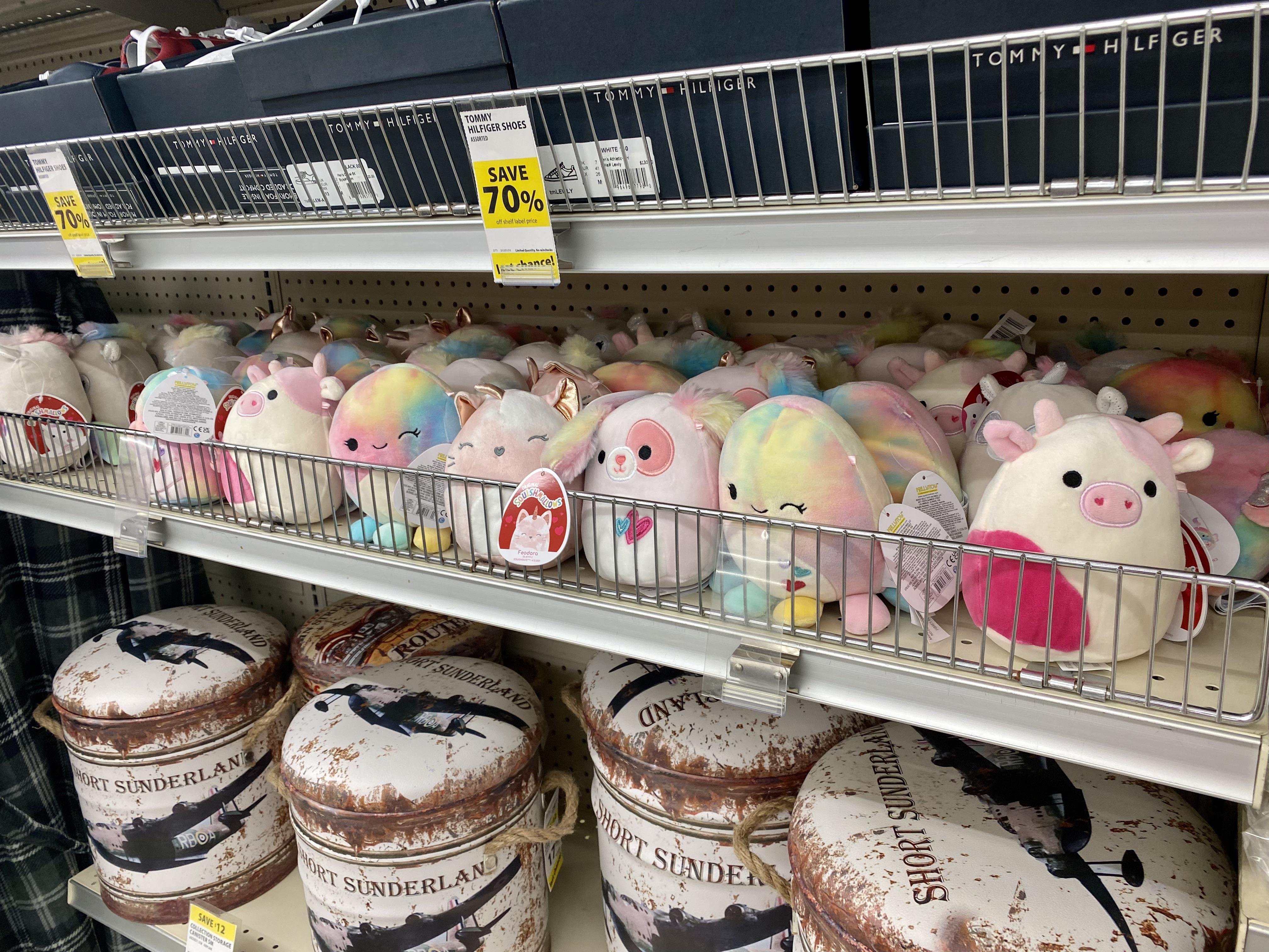 Odd spot for the new Squishmallows, but they’ve hit London Drugs here