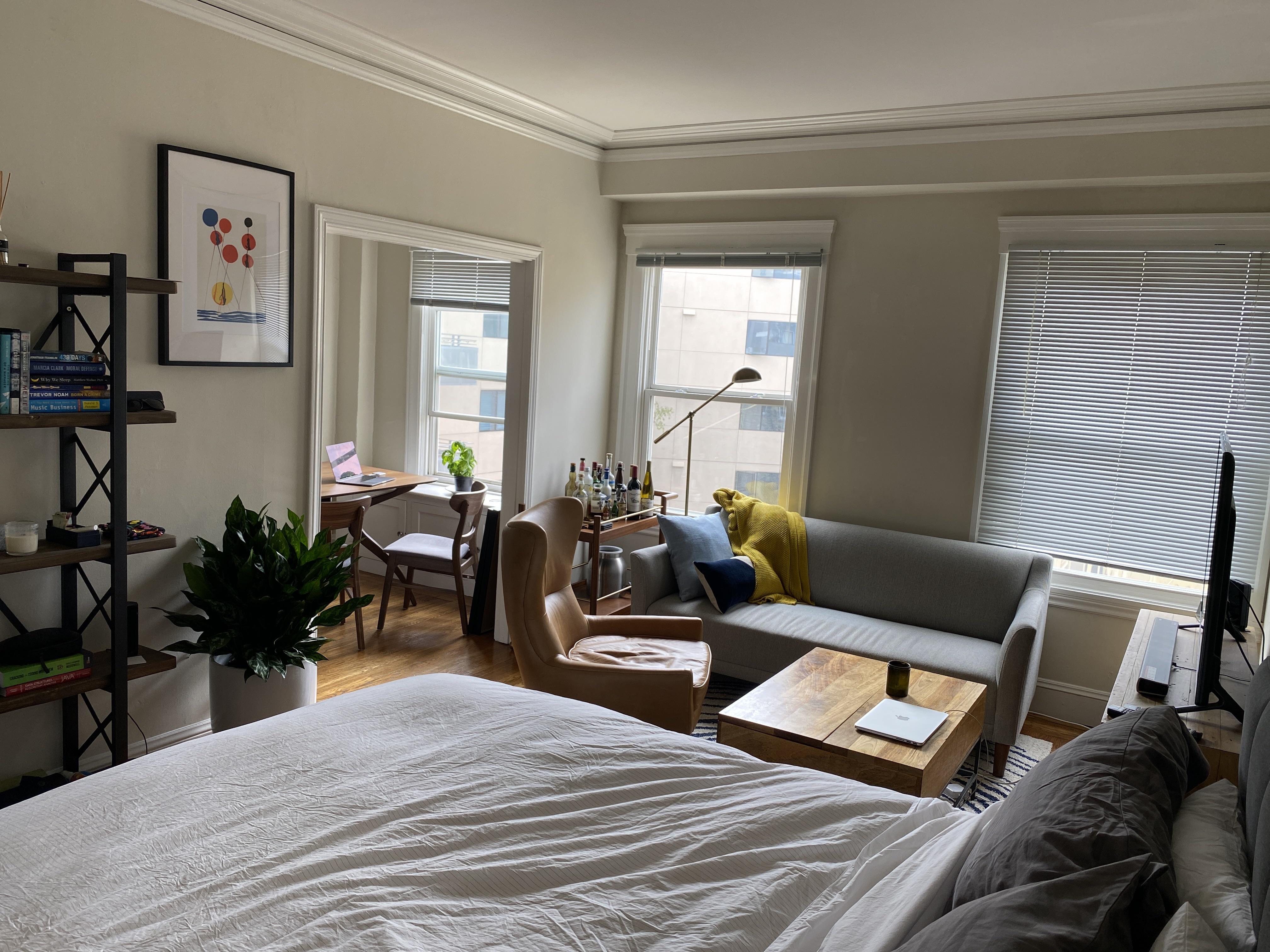 Tried making the most of this studio r/malelivingspace