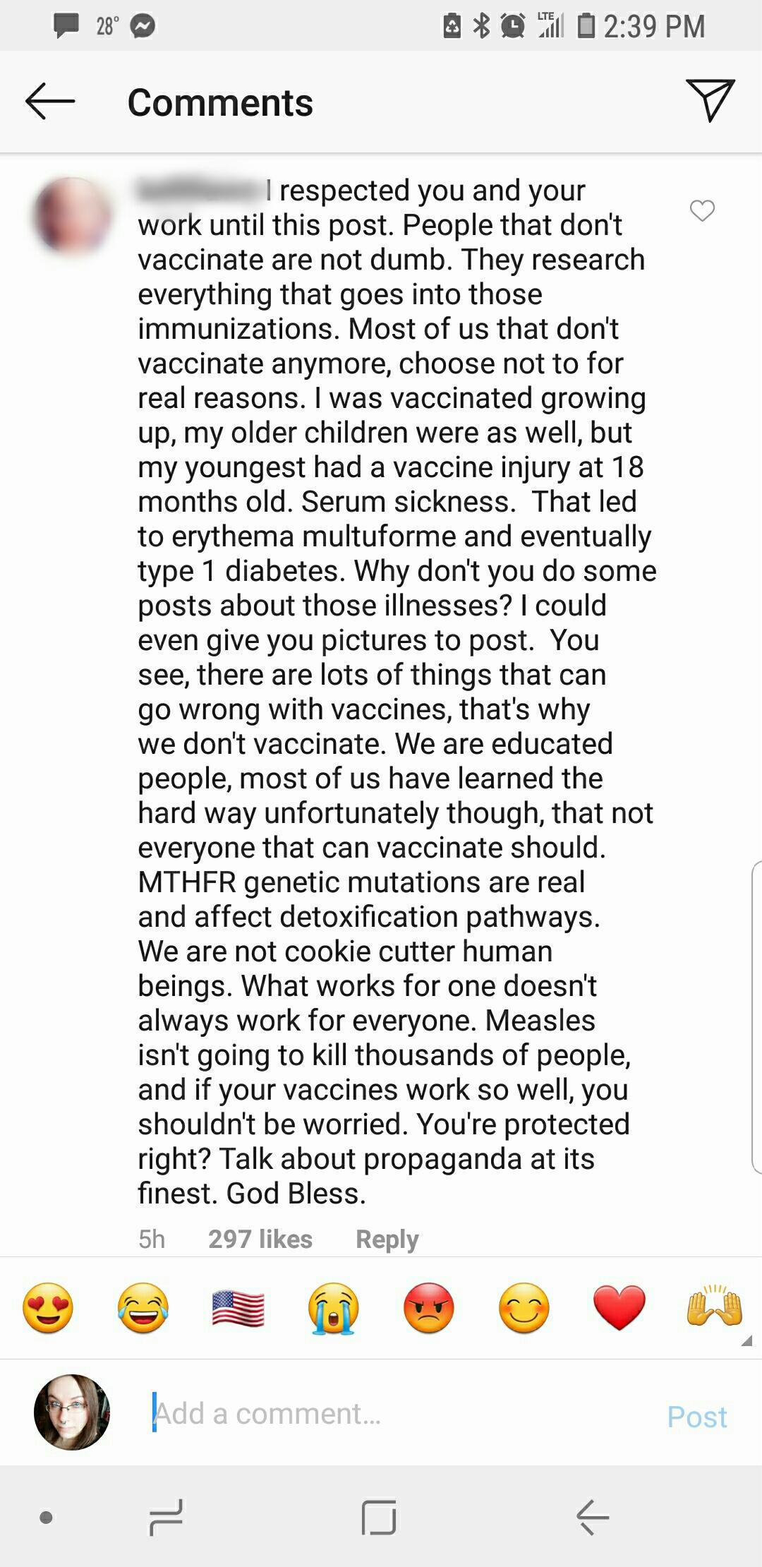Posted on a wellknown pathologist's insta on a post about