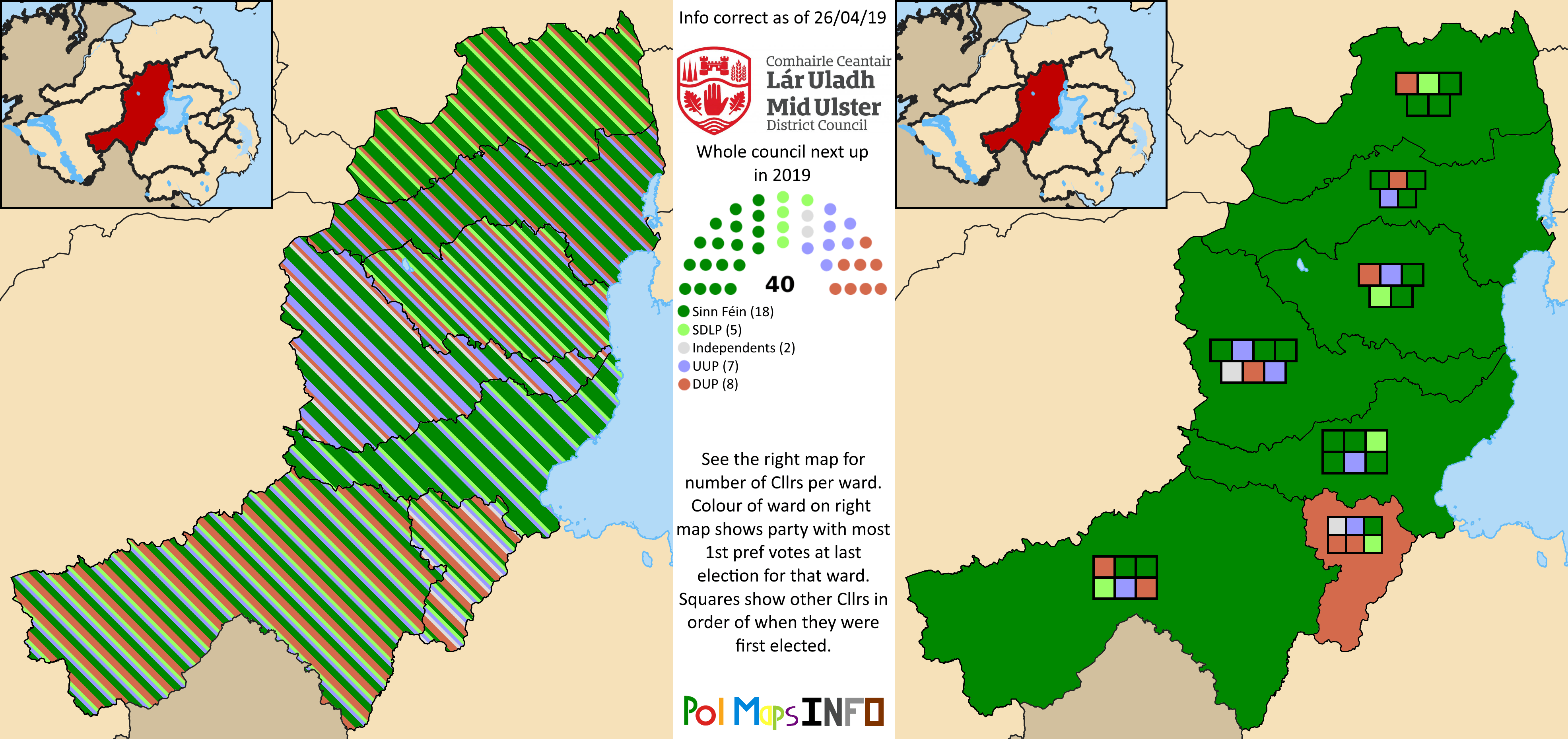 Mid Ulster District Council, Northern Ireland. 26/04/2019 r